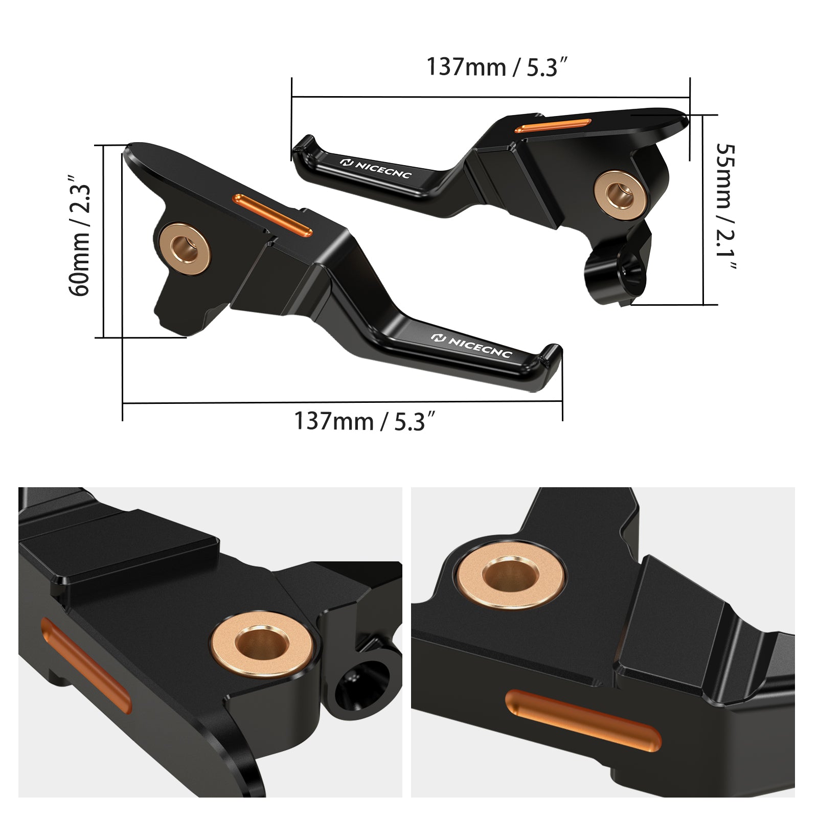 Two-Finger Clutch Brake Shorty Hand Levers For Harley Road King Street Glide