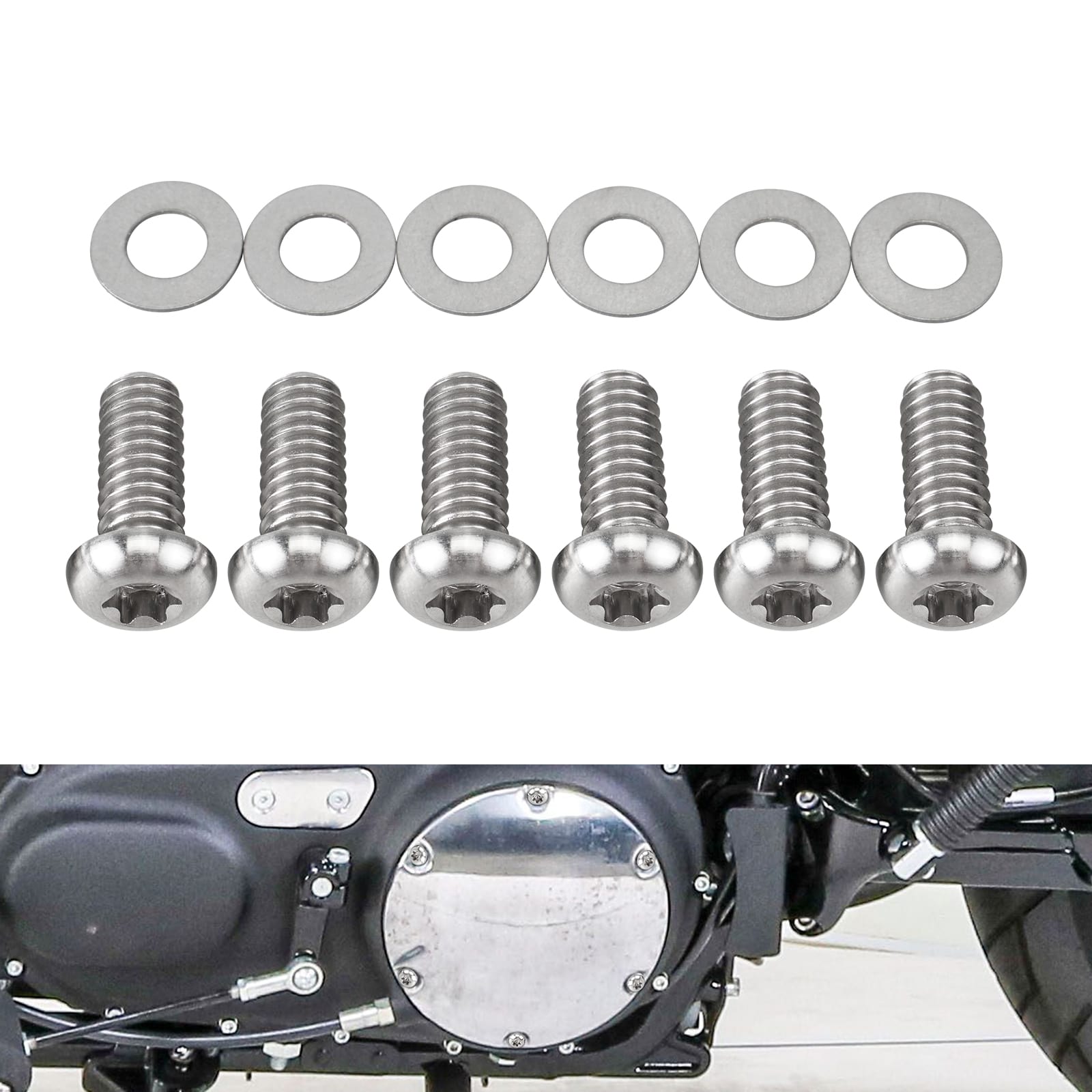 Derby Cover Screws Bolts Kit For Harley Sportster 1200 Iron 883 Forty Eight