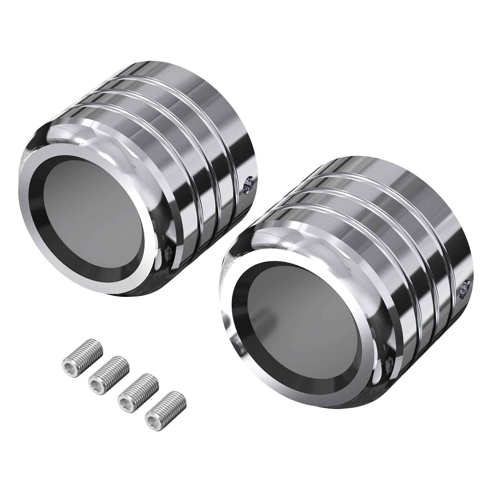 Chrome-Plating Front Axle Nut Covers For Harley Sportster 1200 Iron 883 Forty Eight