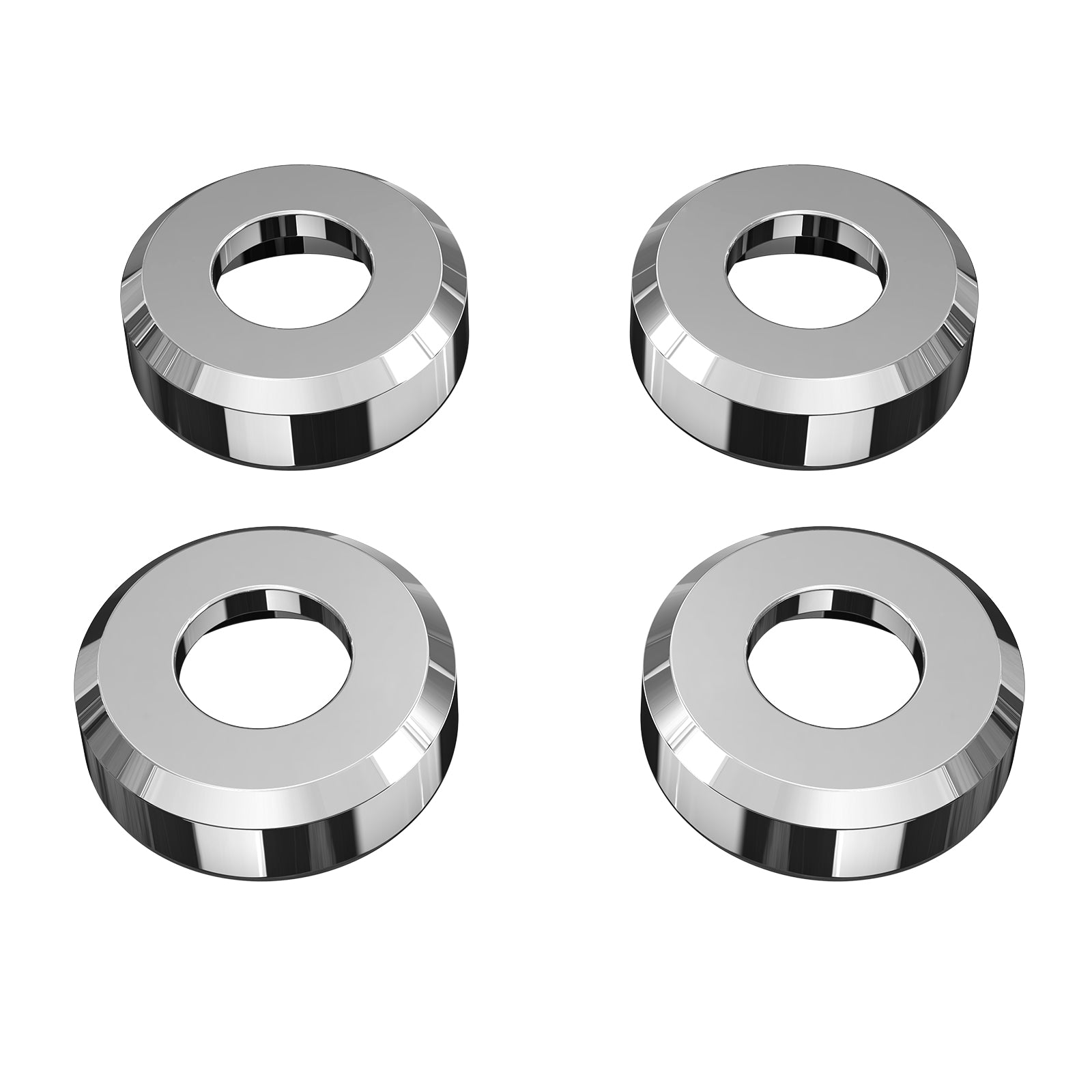 Chromed Shock Absorber Bracket Rings Trim For Harley Sportster 1200 Iron 883