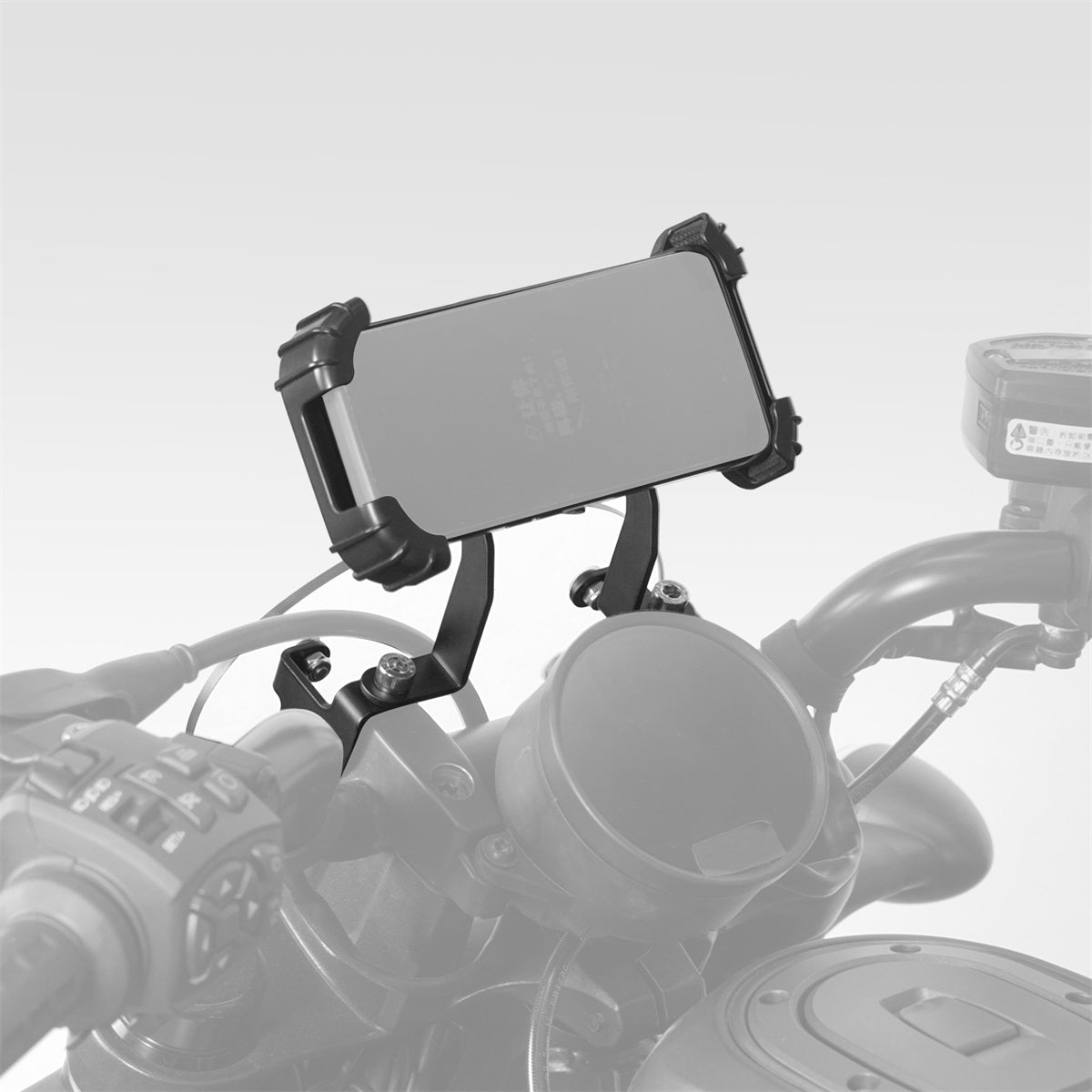 Bar Riser Mounted Phone Holder Bracket Kit For Harley Davidson Sportster S 2021-2024