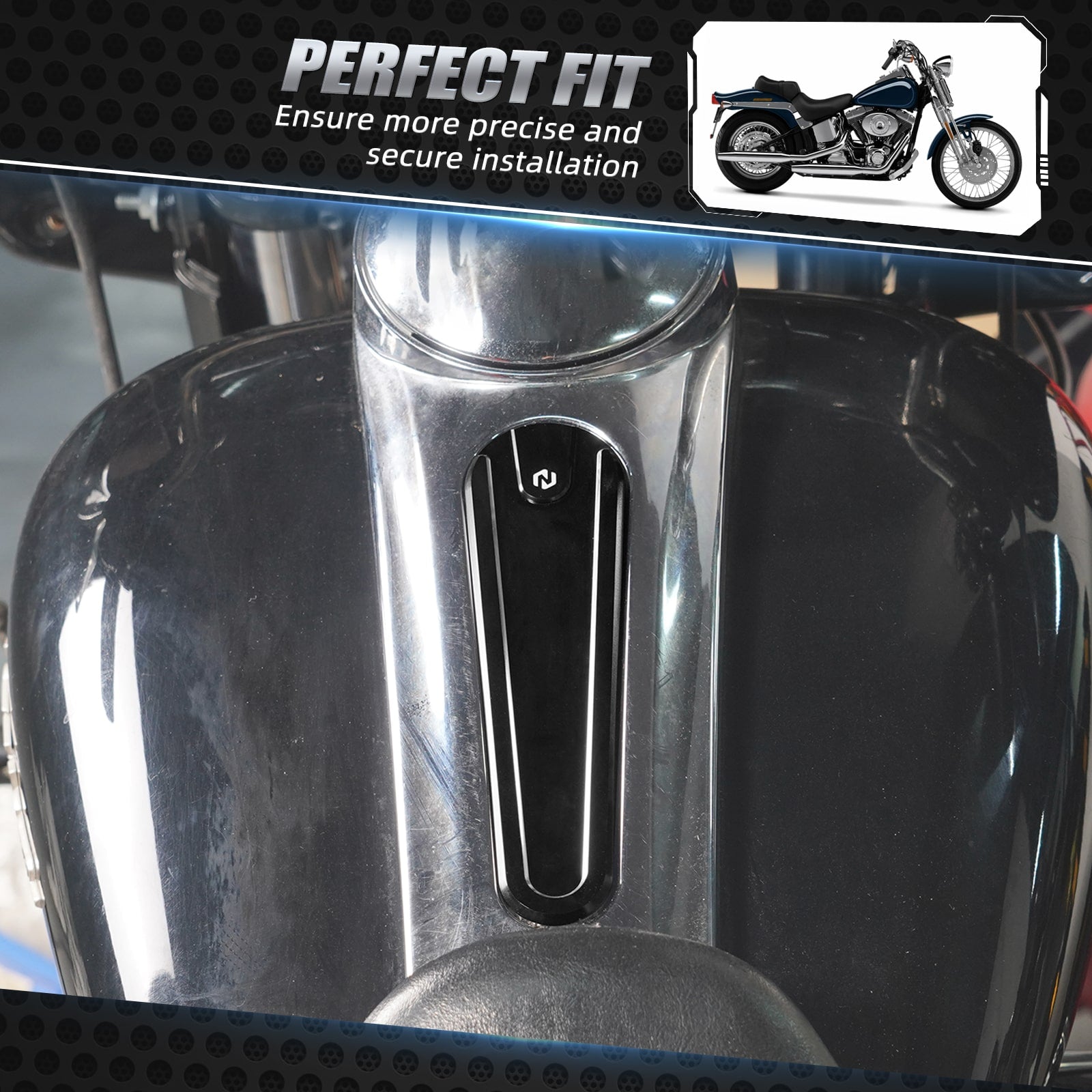 Gas Tank Dash Console Insert Cover Plate For Harley Street Glide FLHX FLHXS