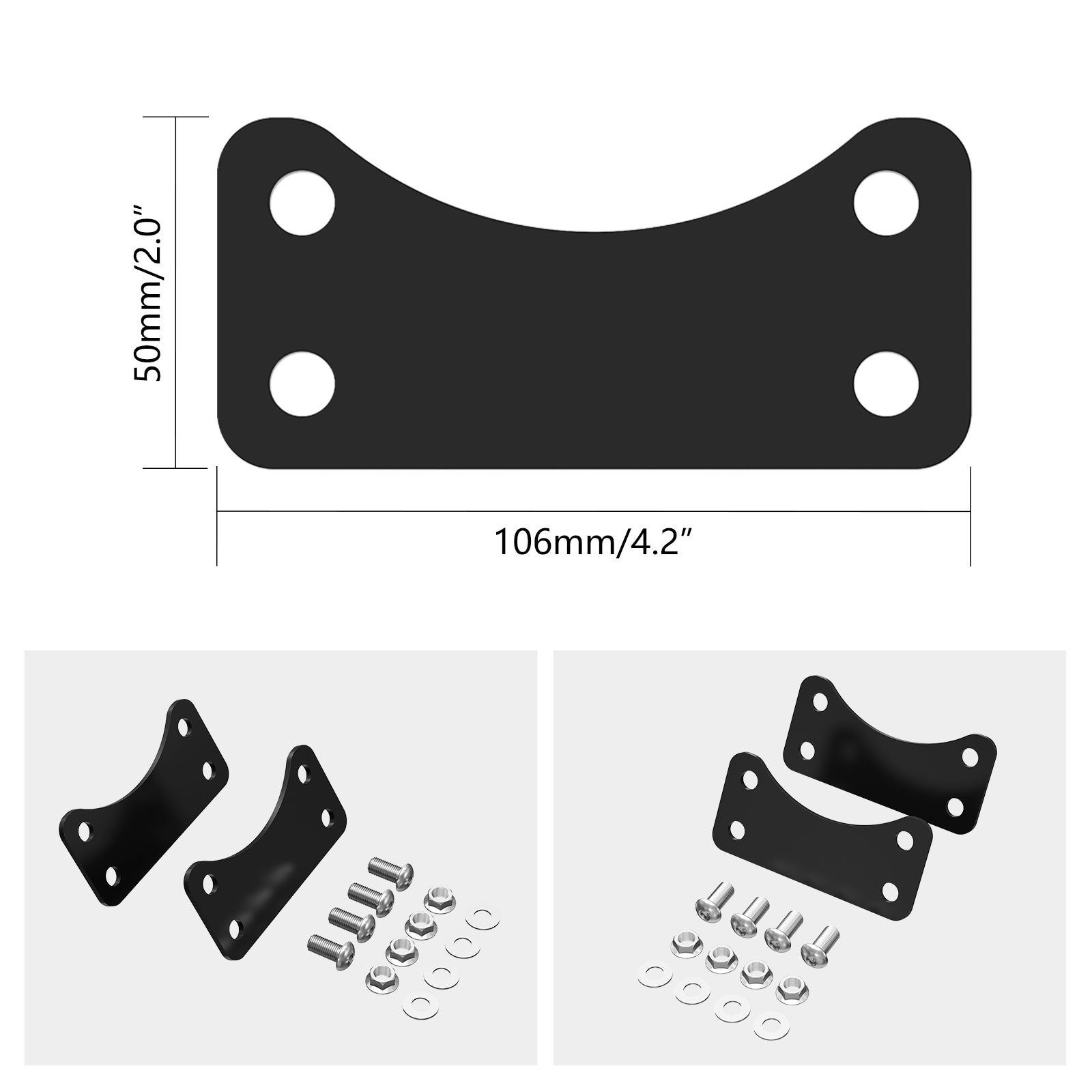 Front Fender Riser Relocator Lift Bracket Mount For Harley 21" Wheel Road King Street Glide