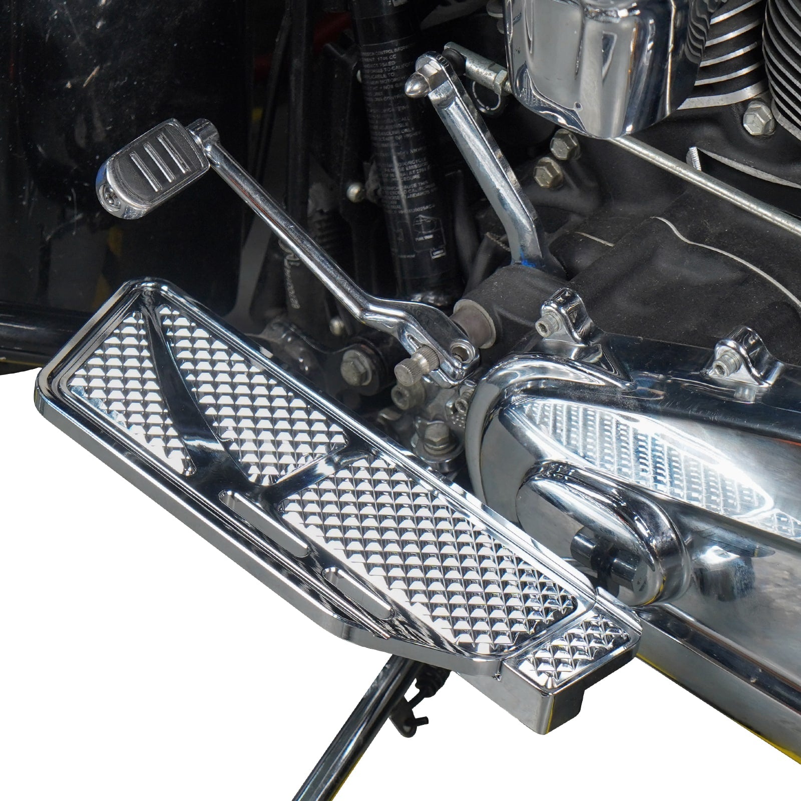 Chrome-Plating Widened Rider Footboards Floorboards For Harley Road King Street Glide