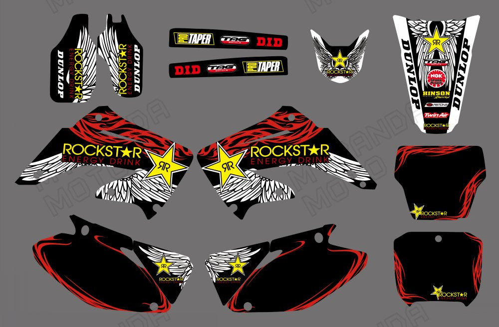 Motorcycle Graphic Decals Stickers For Honda CR125/CR250 2002-2012