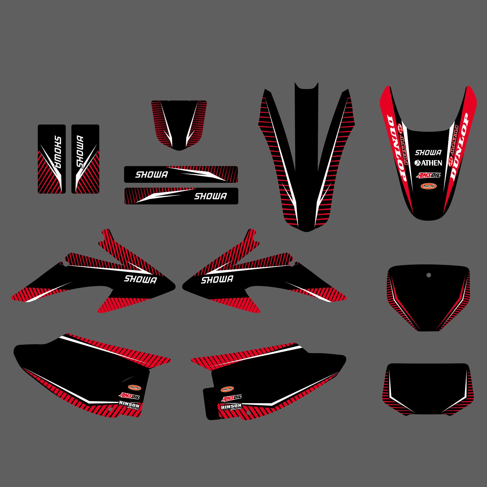 Motorcycle Team Graphics Bike Decal Sticker For Honda CRF Trail 150-230 2008-2014