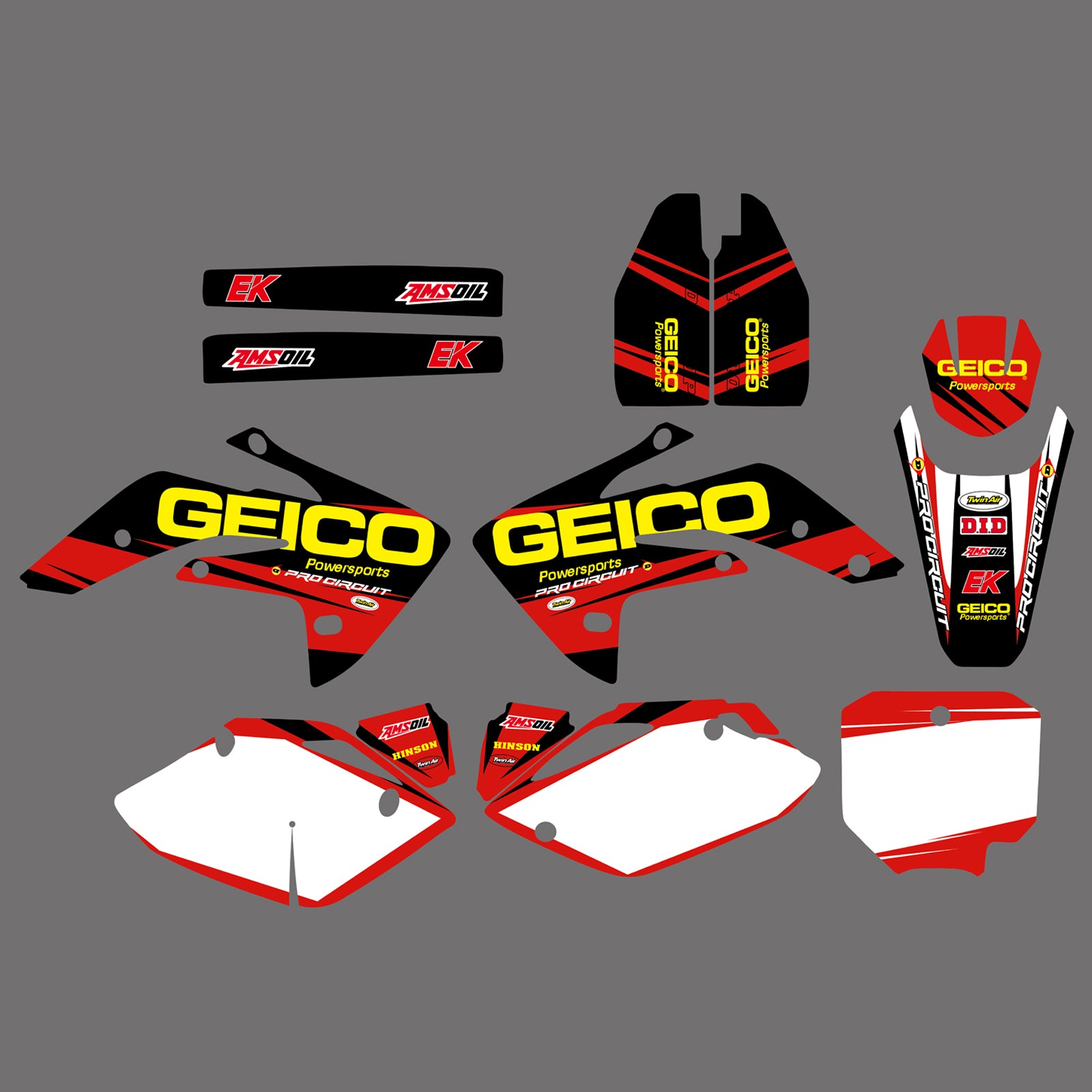 Graphic Decals Stickers Set For Honda CRF150R 2007-2022