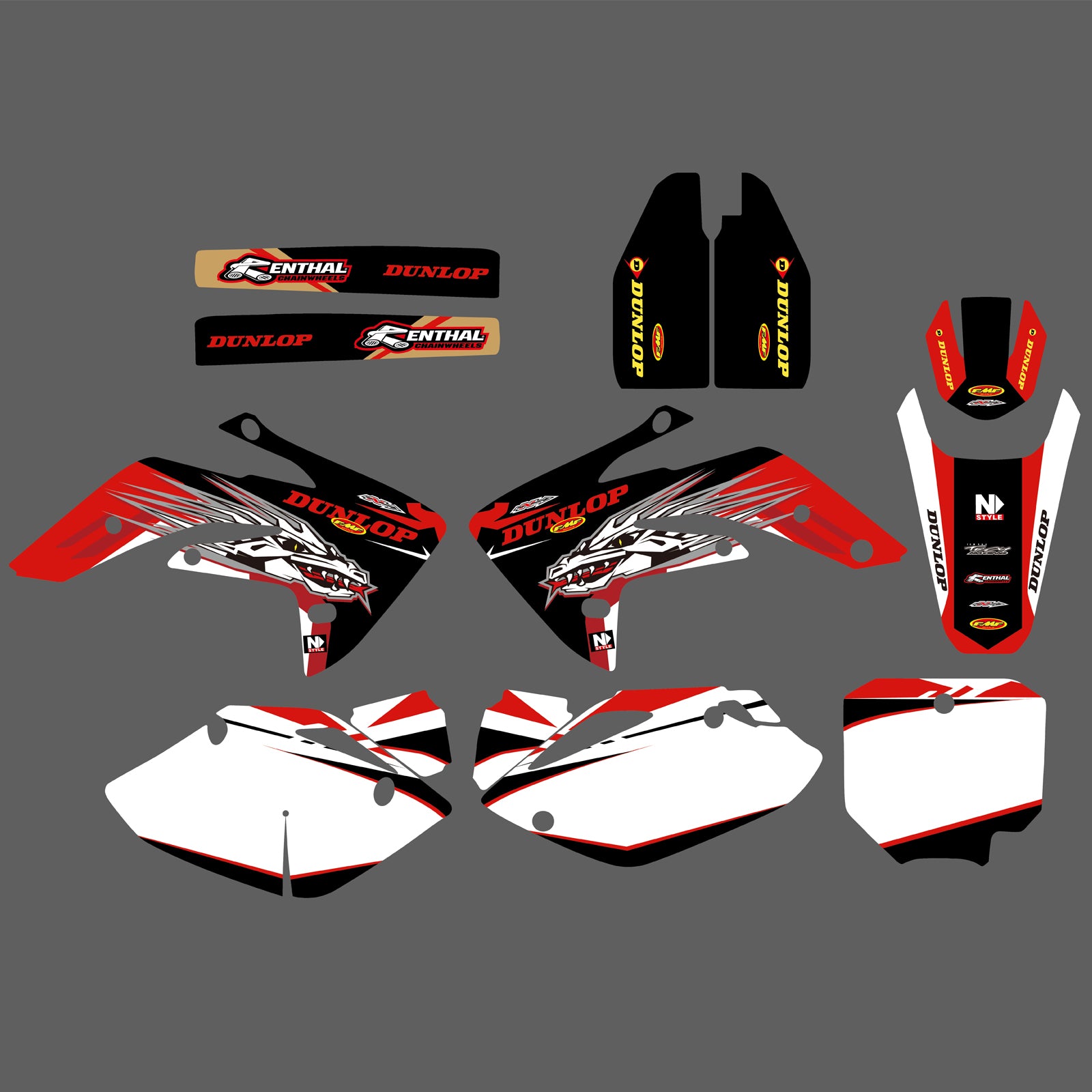 Graphic Decals Stickers Set For Honda CRF150R 2007-2022