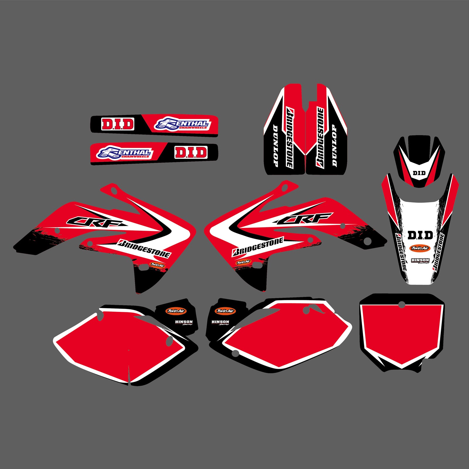 Graphic Decals Stickers Set For Honda CRF150R 2007-2022