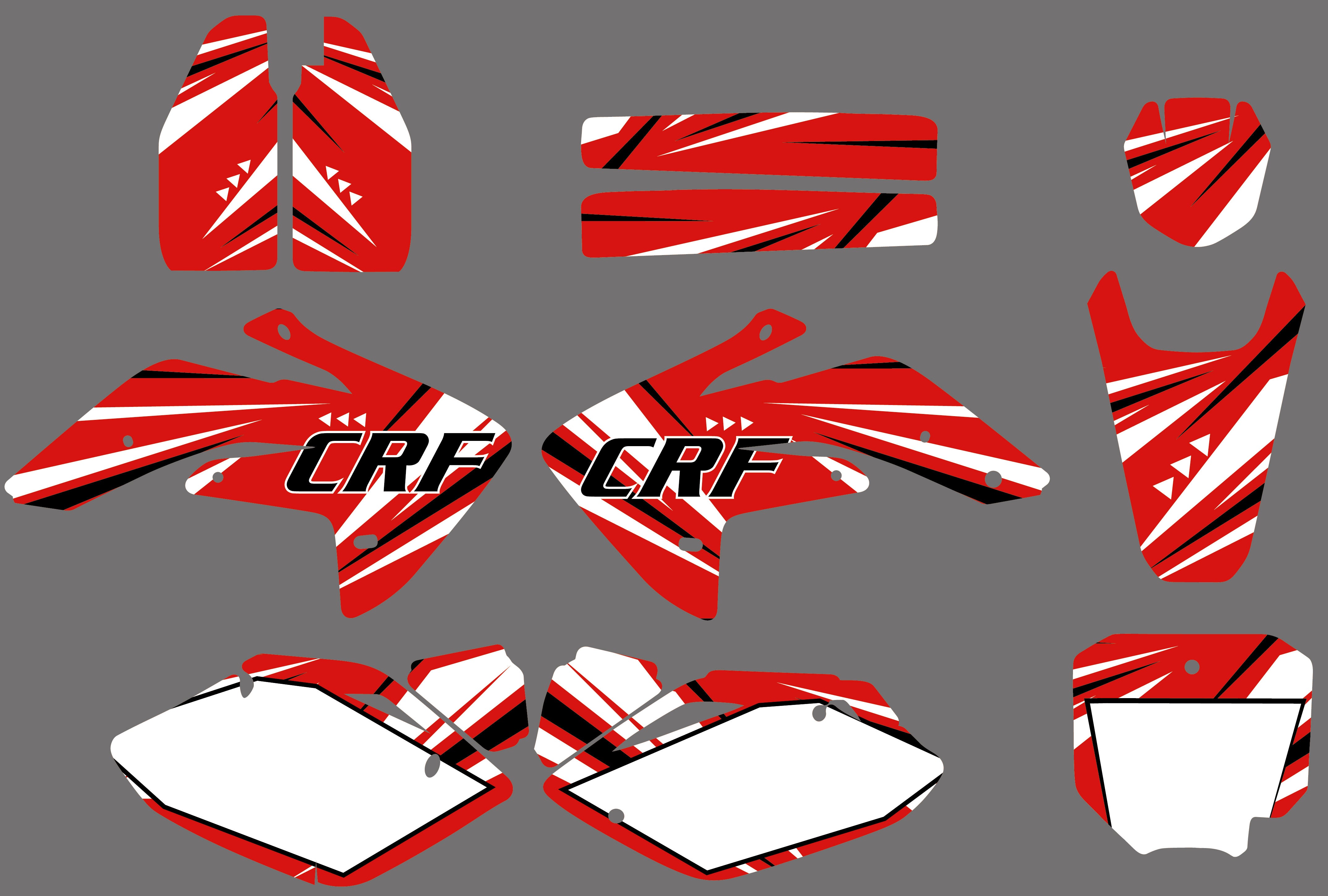 Graphic Decals Stickers Set For Honda CRF150R 2007-2022