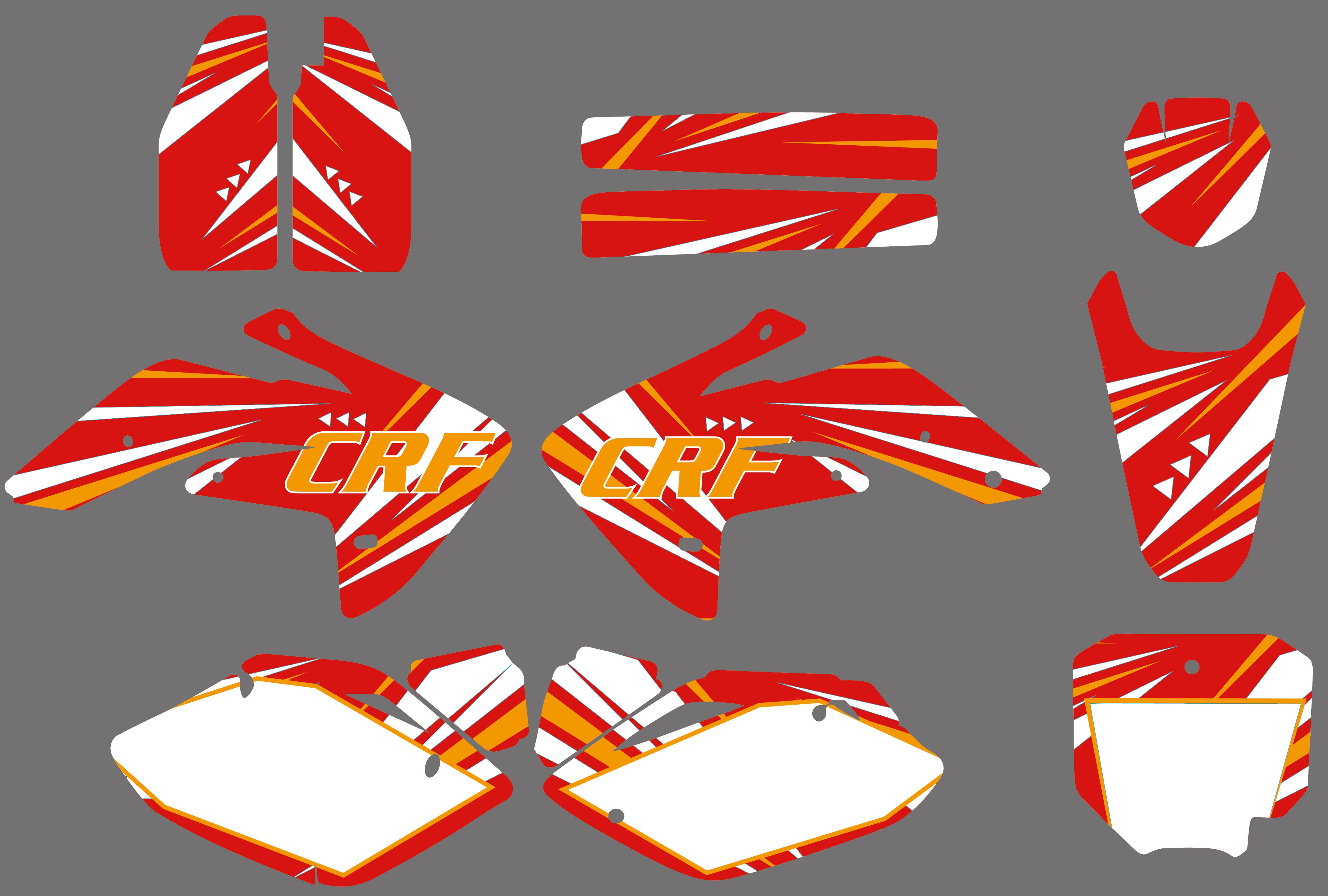 Graphic Decals Stickers Set For Honda CRF150R 2007-2022