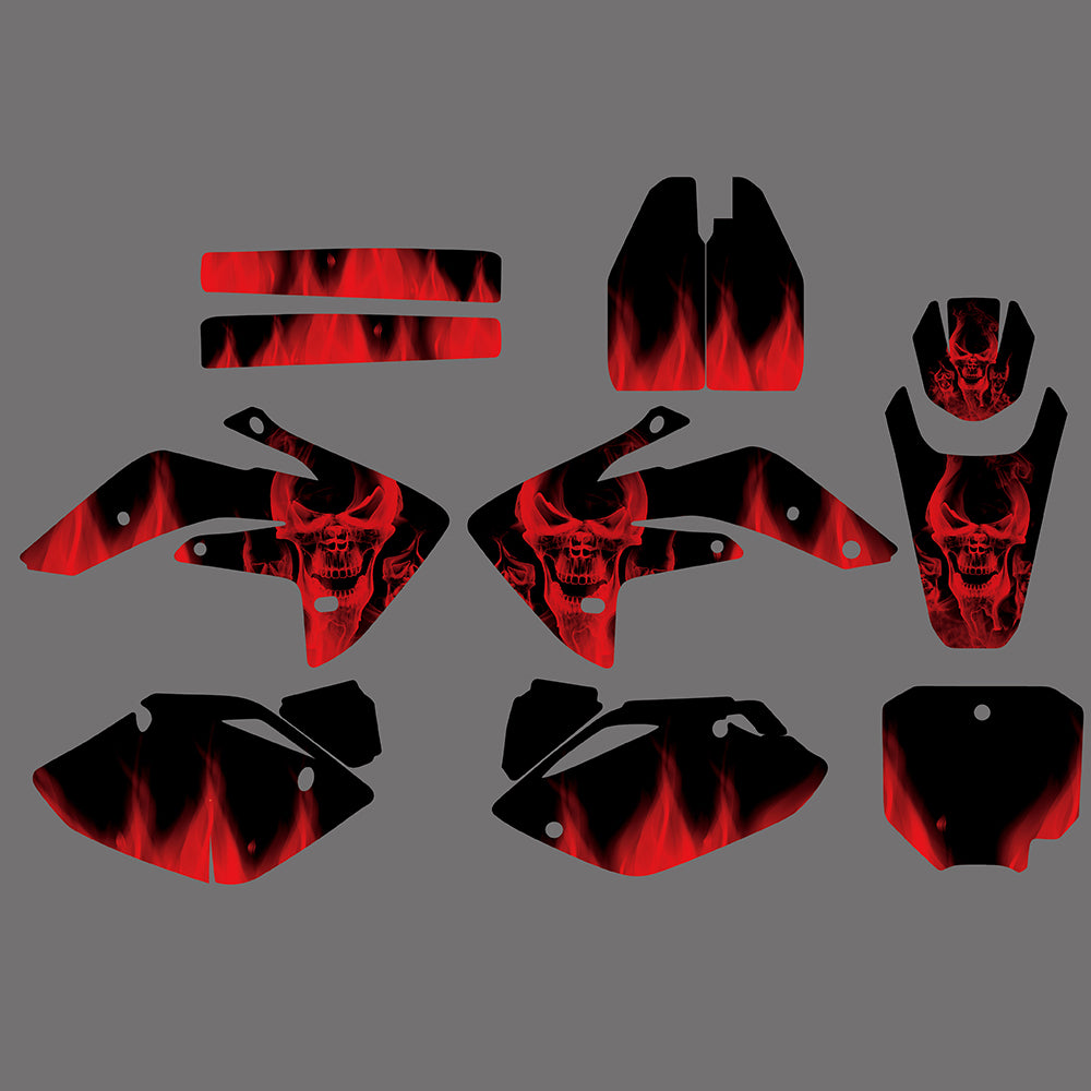 Graphic Decals Stickers Set For Honda CRF150R 2007-2022