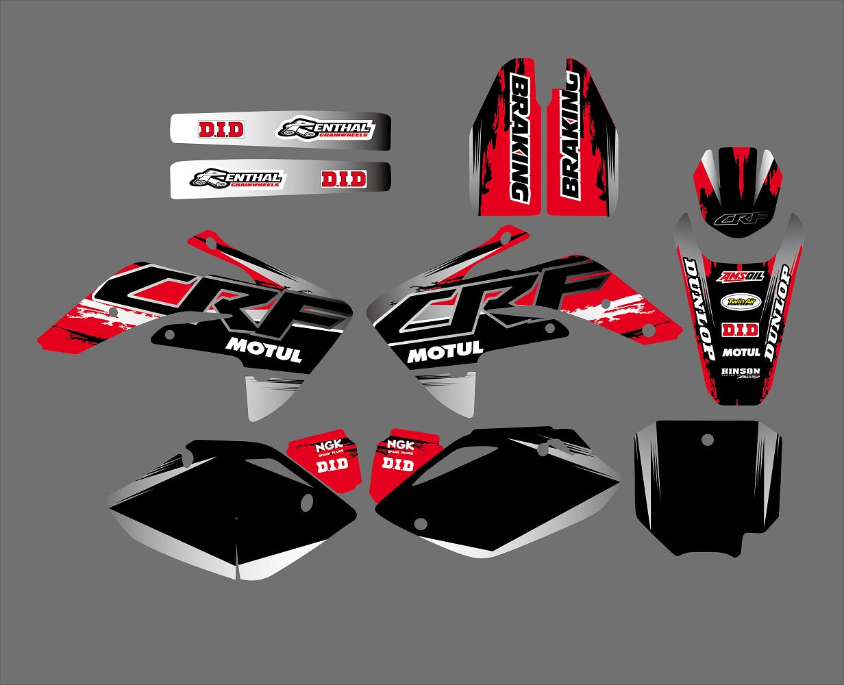 Graphic Decals Stickers Set For Honda CRF150R 2007-2022