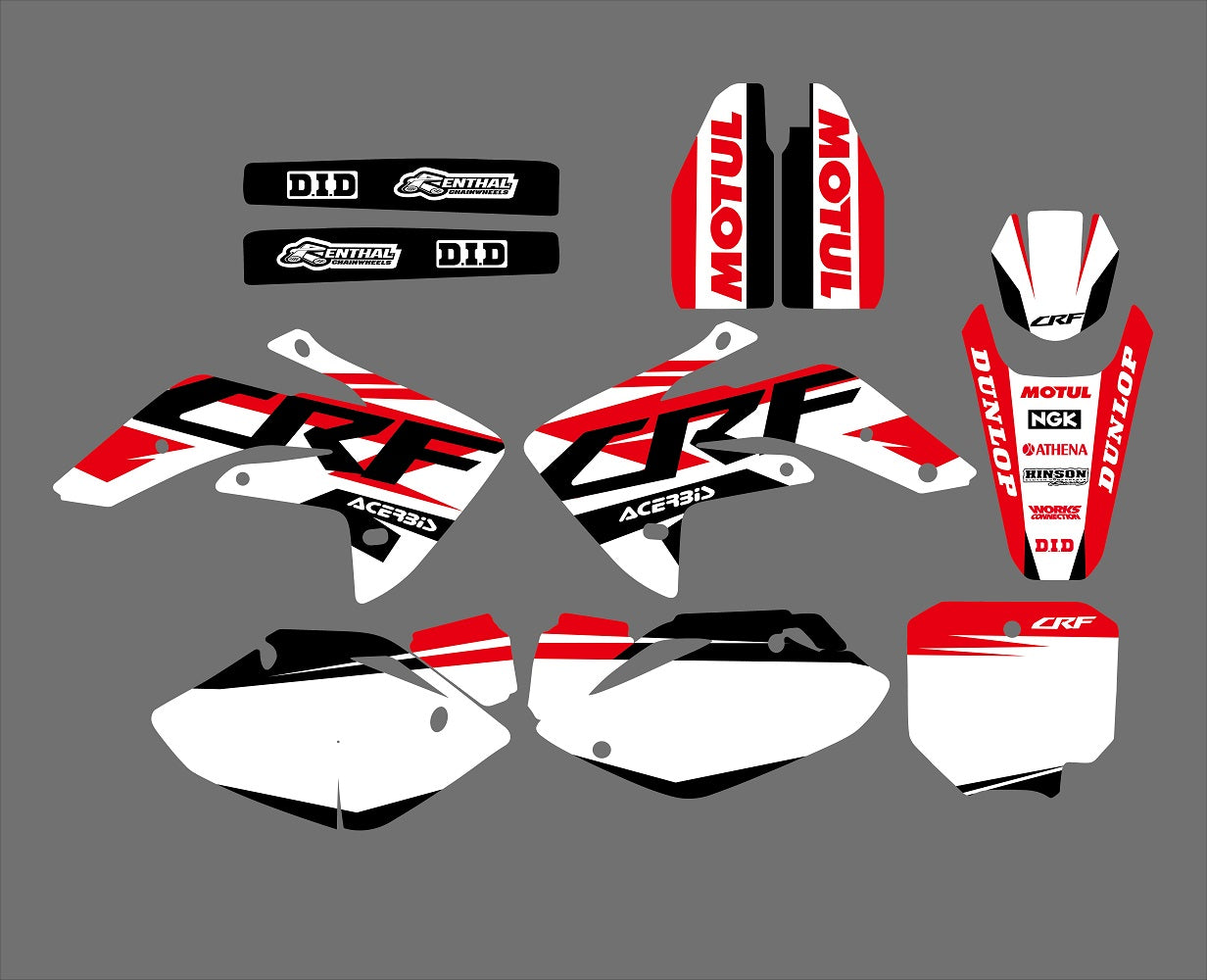 Graphic Decals Stickers Set For Honda CRF150R 2007-2022