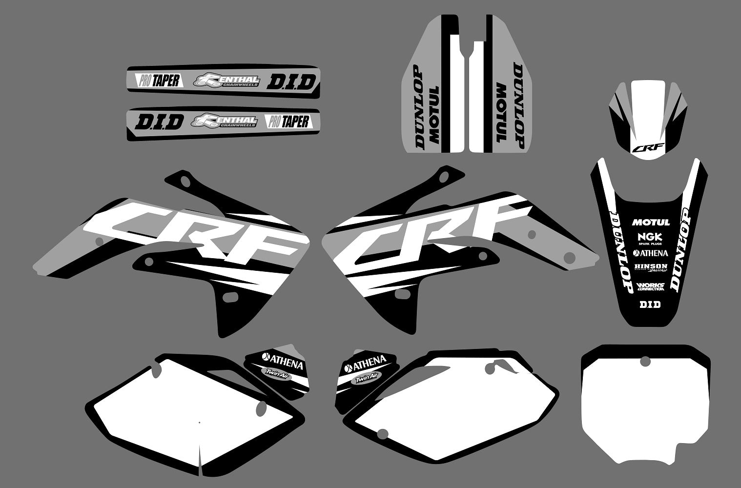 Graphic Decals Stickers Set For Honda CRF150R 2007-2022