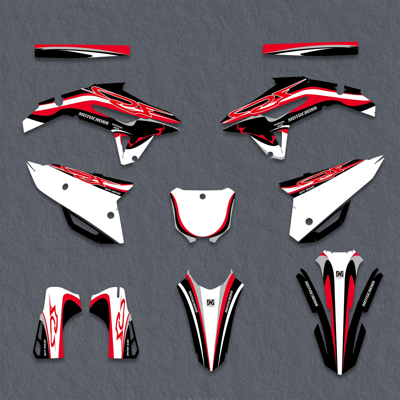 Motorcycle Graphics Decals Stickers For Honda CRF250 2022-2024