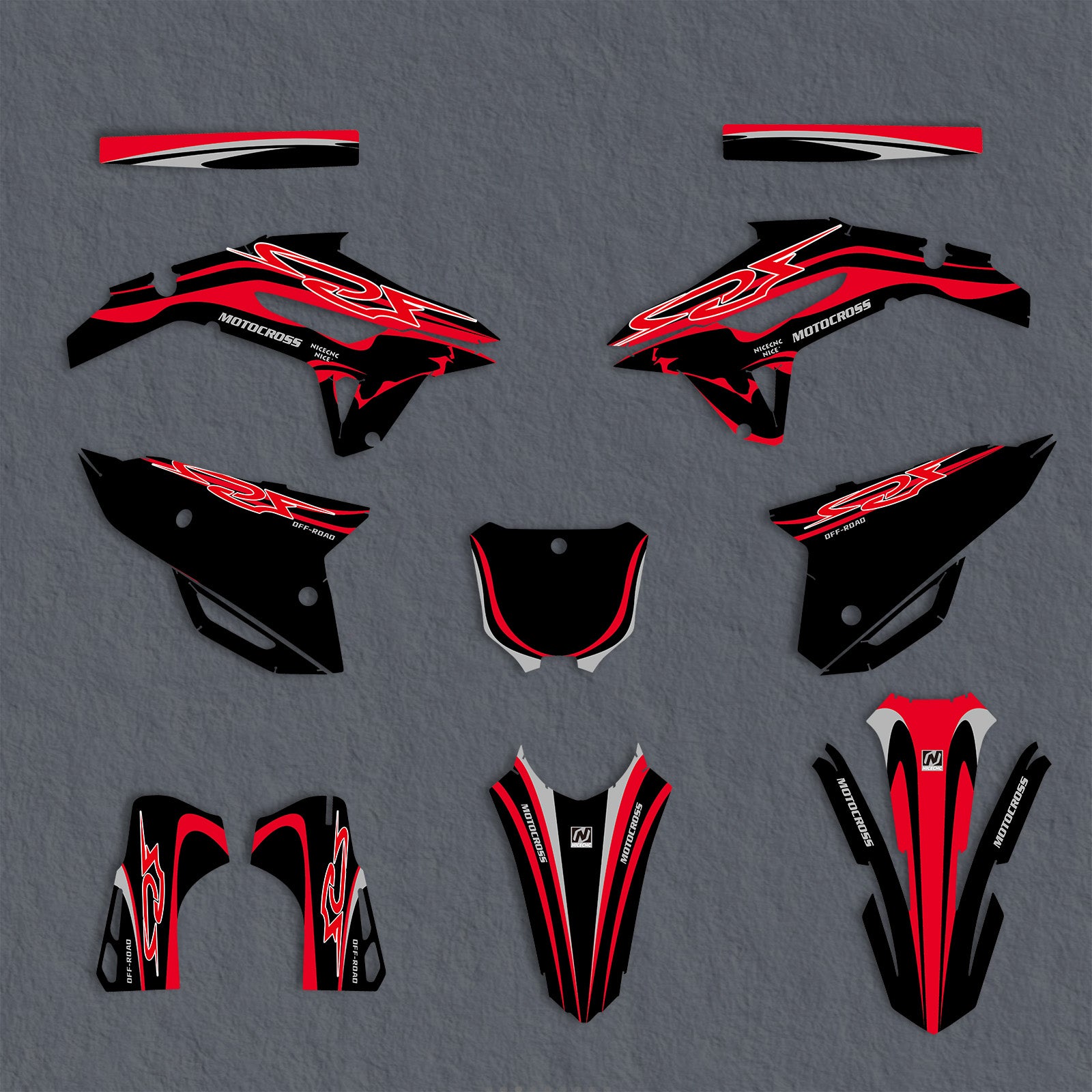 Motorcycle Graphics Decals Stickers For Honda CRF250 2022-2024