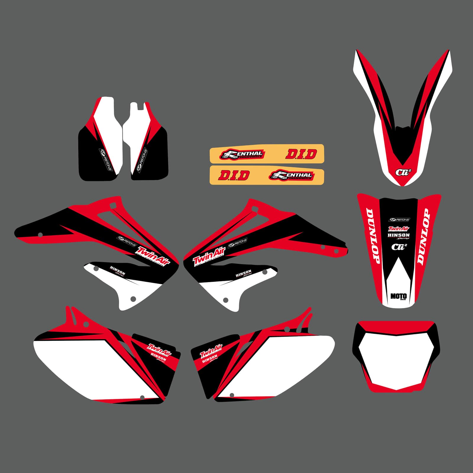 Team Graphics Backgrounds Decals Stickers For HONDA CRF450 2002-2004