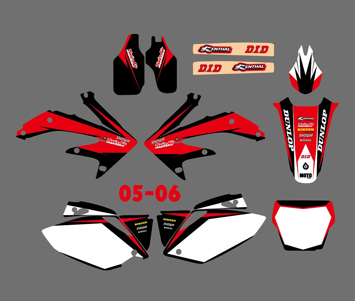 Graphics Background Decal Stickers For HONDA CRF450 2005-2006