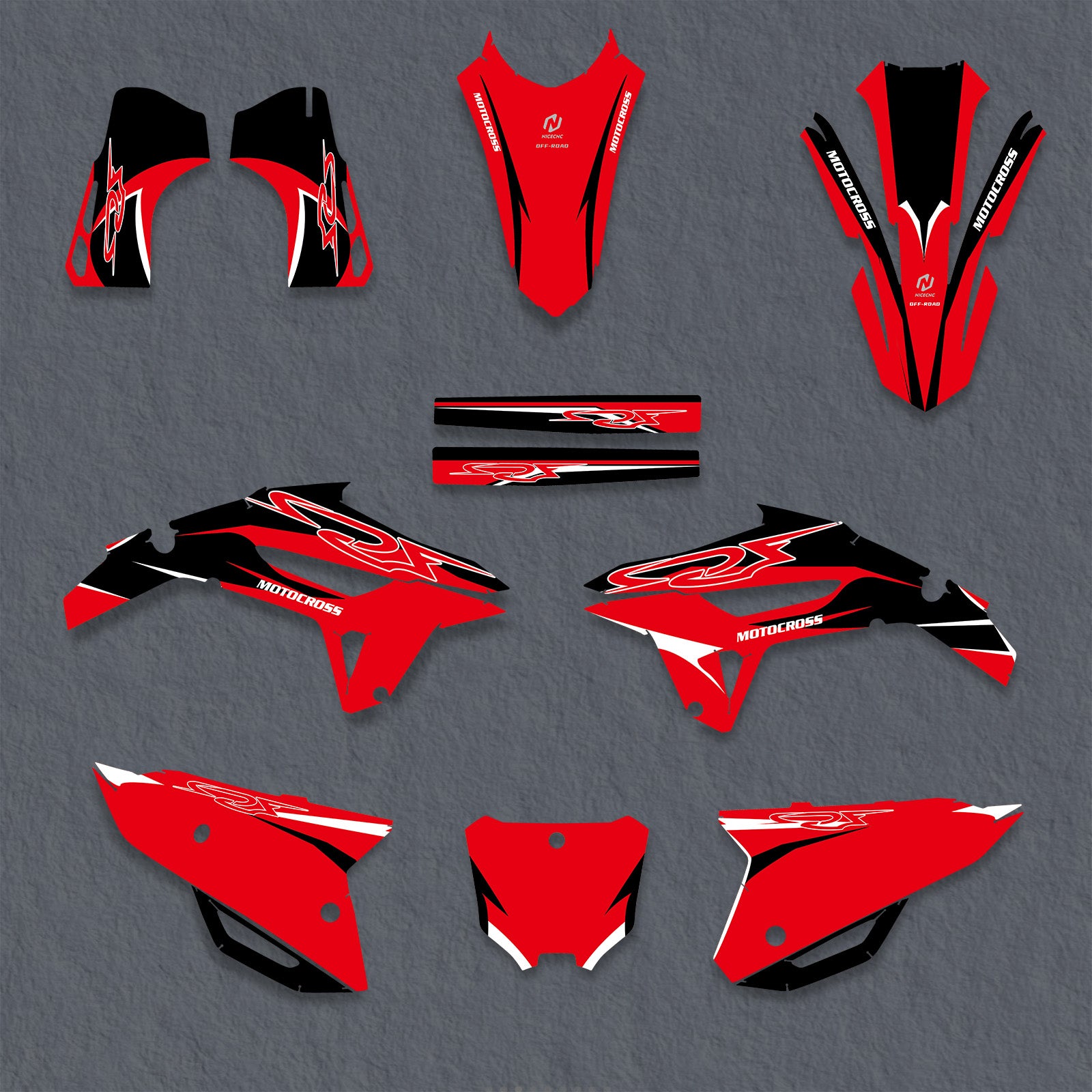 Motorcycle Full Graphics Decals Stickers Set For HONDA CRF450 2021-2024