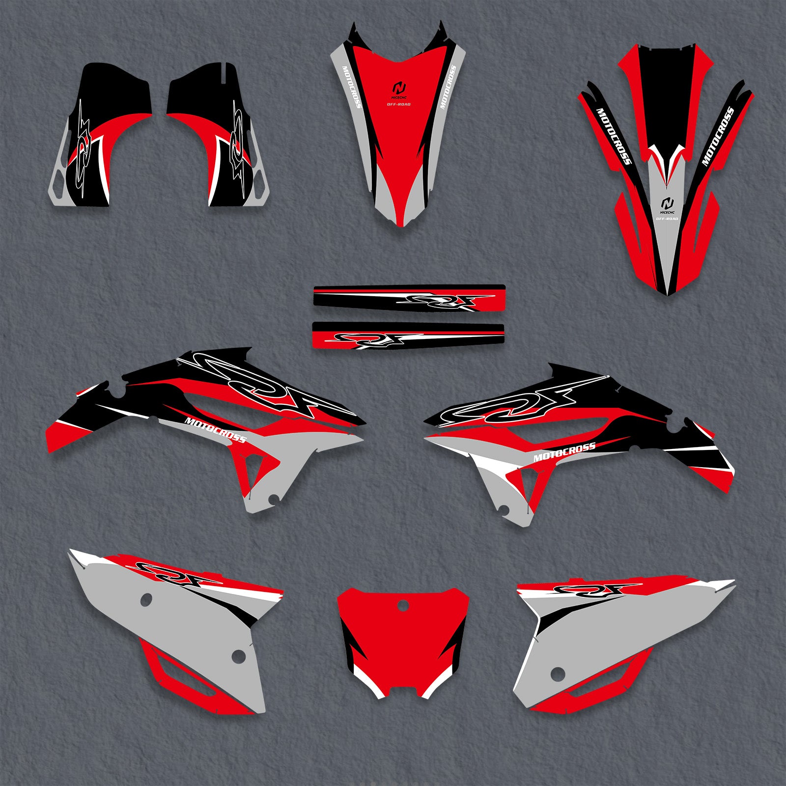 Motorcycle Full Graphics Decals Stickers Set For HONDA CRF450 2021-2024