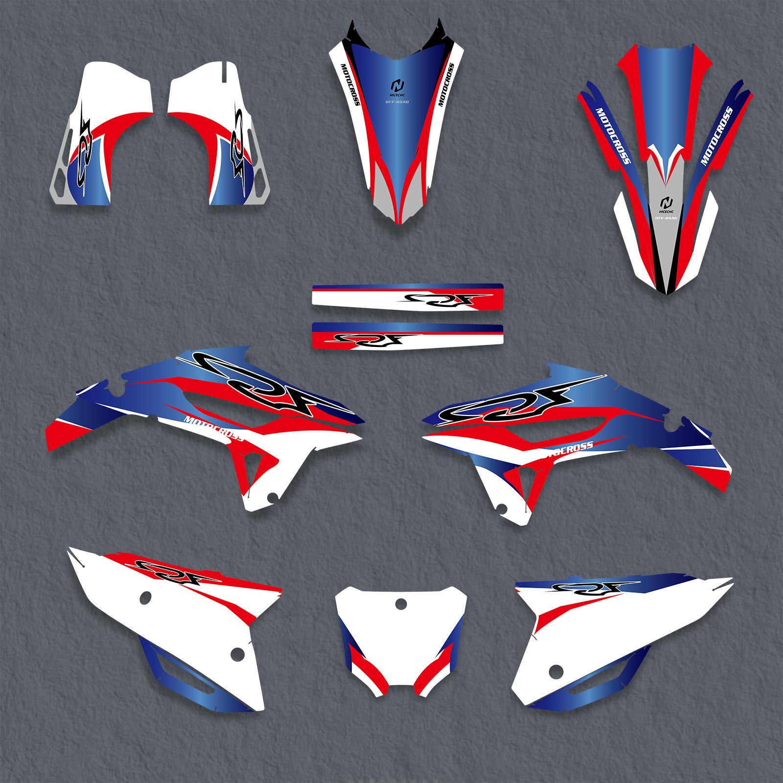 Motorcycle Full Graphics Decals Stickers Set For HONDA CRF450 2021-2024