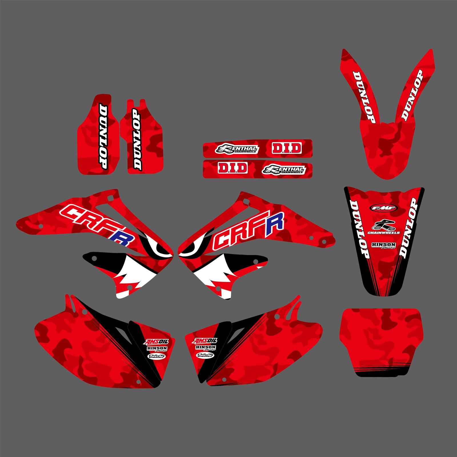 Motorcycle Graphics Decal Sticker For Honda CRF450R 02-04