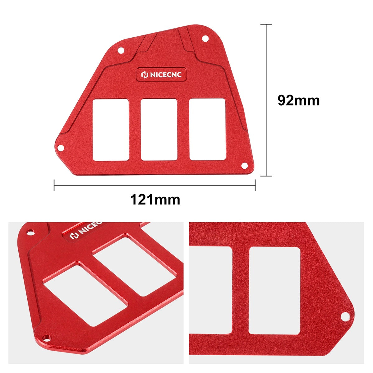 UTV Dash Rocker Switch Plate Panel Housing Holder For Honda Talon 1000R 1000X-4