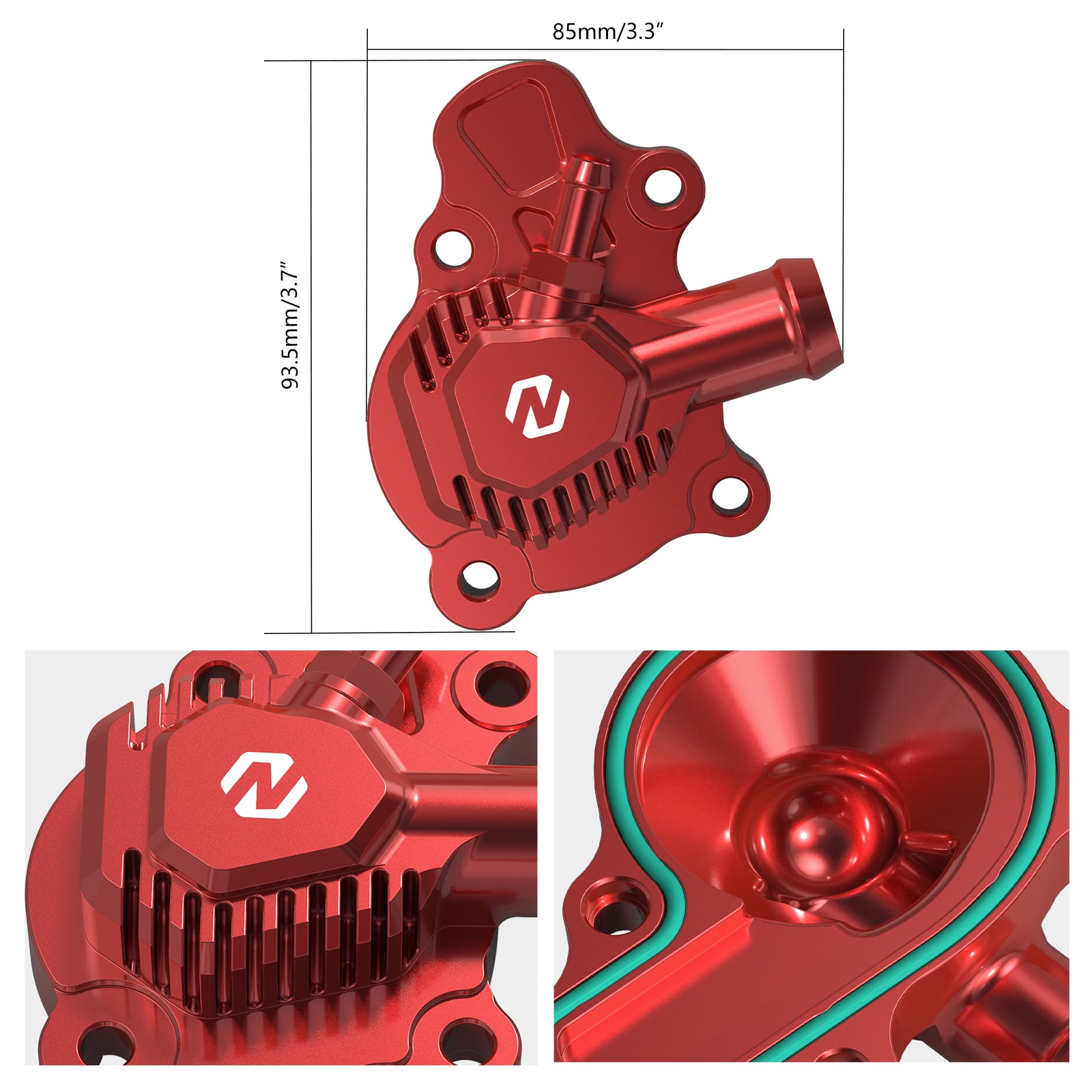 ATV Water Pump Housing Cover For Honda TRX450R 06-09 TRX450ER 06-14