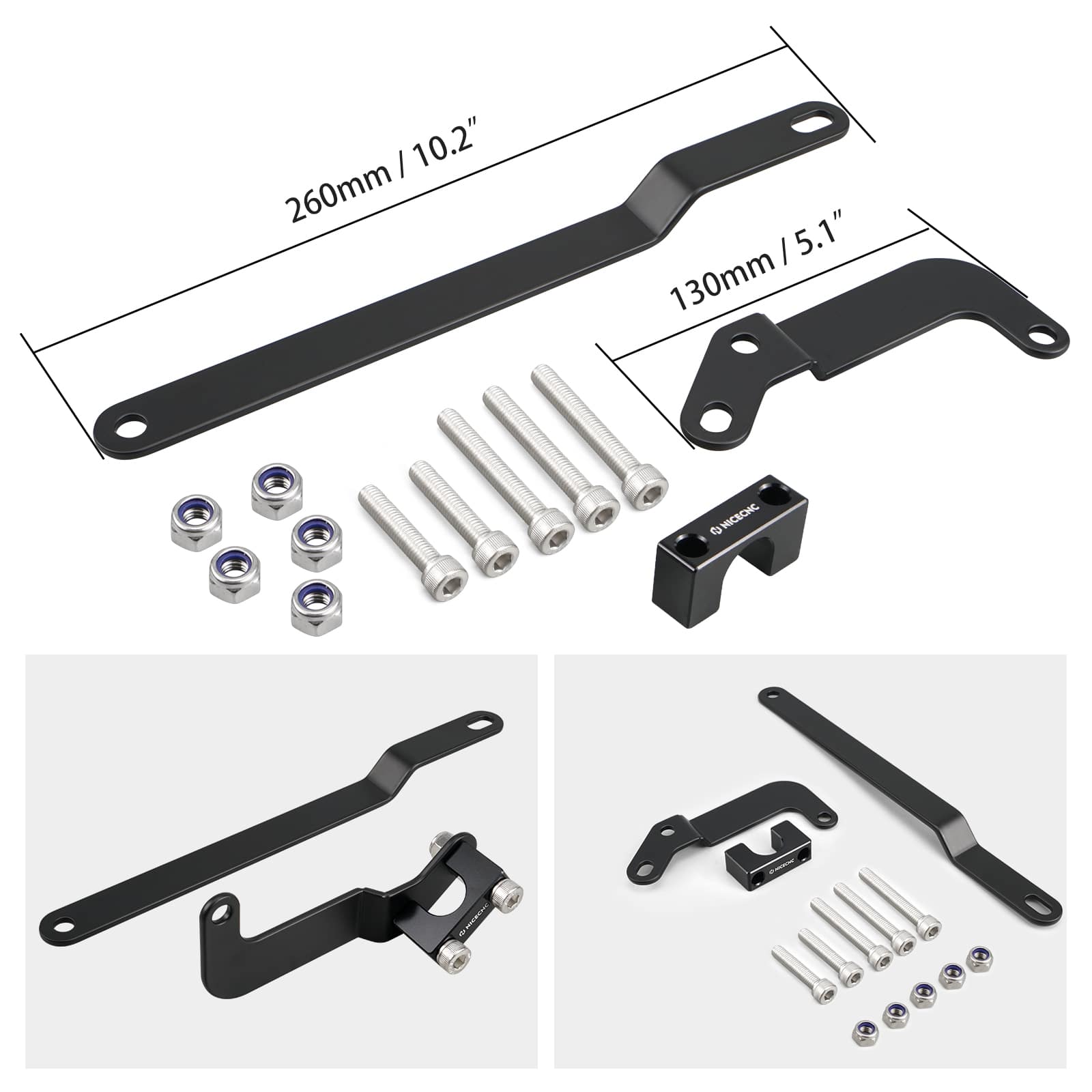 Billet Rear Subframe Support Arm Brace Kit For Honda XR650L 1993-2024