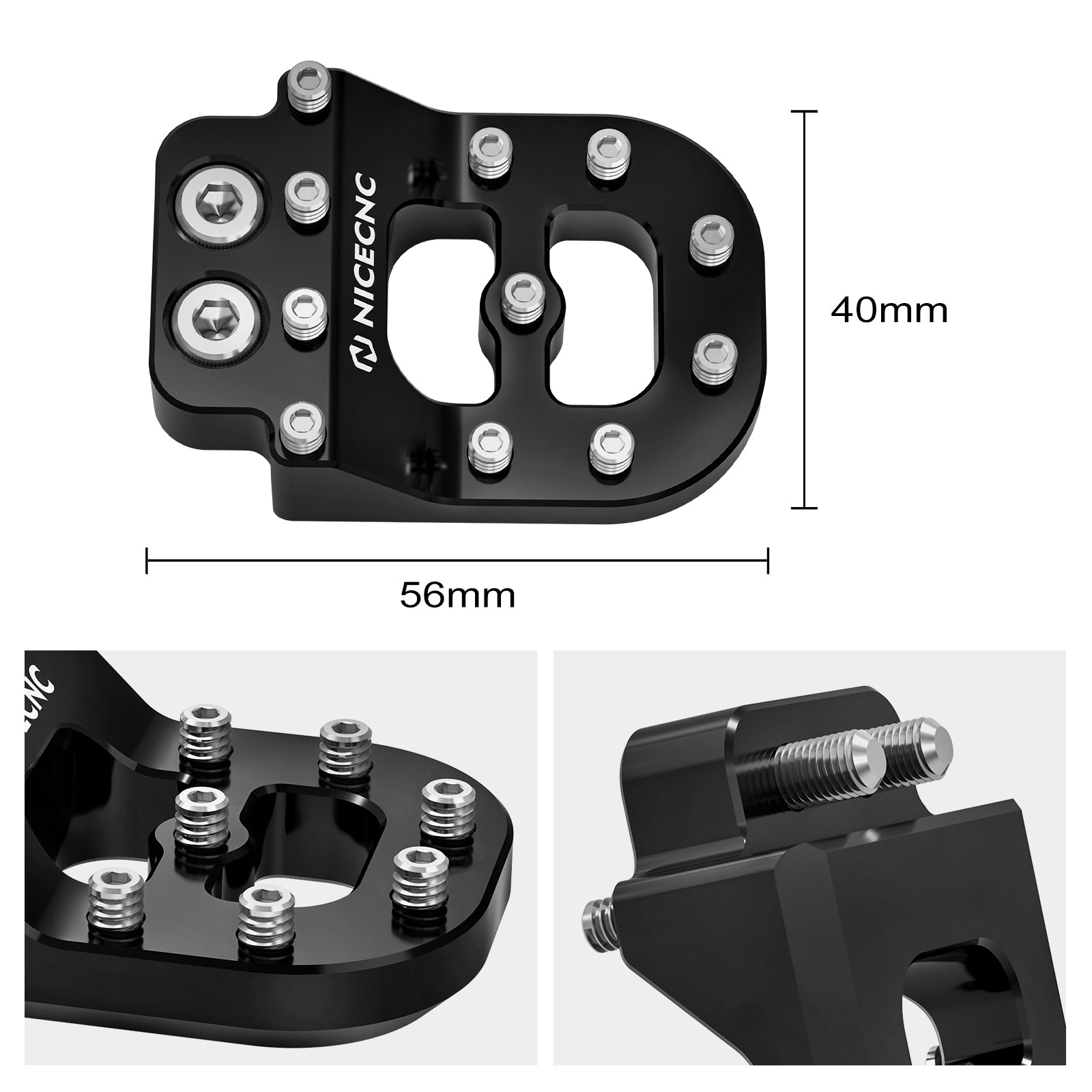 Dual Control Stepped Rear Brake Pedal Pad Tip For Husqvarna TC FC TE FE 701 Enduro Supermoto