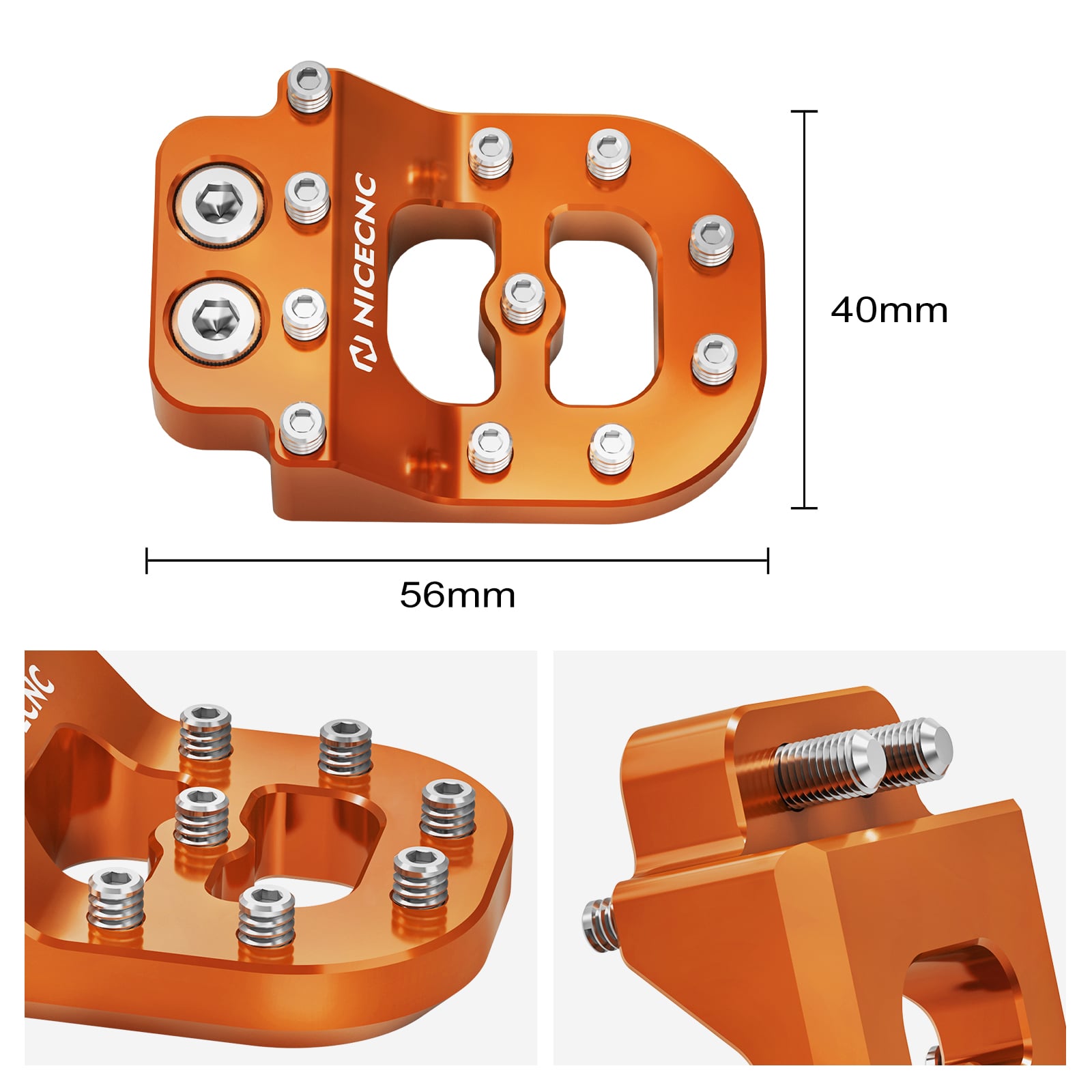 Dual Control Stepped Rear Brake Pedal Pad Tip For Husqvarna TC FC TE FE 701 Enduro Supermoto