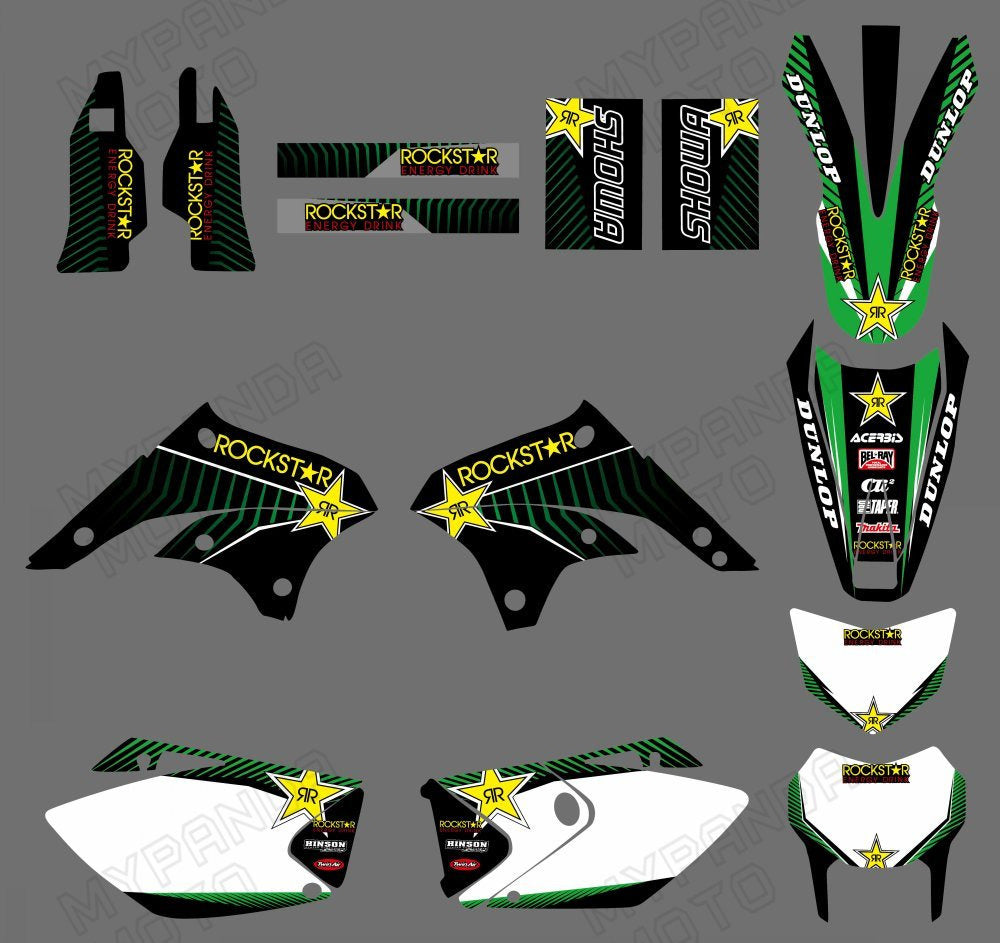 Graphic Decals Stickers Set For KAWASAKI KLX450 2008-2012