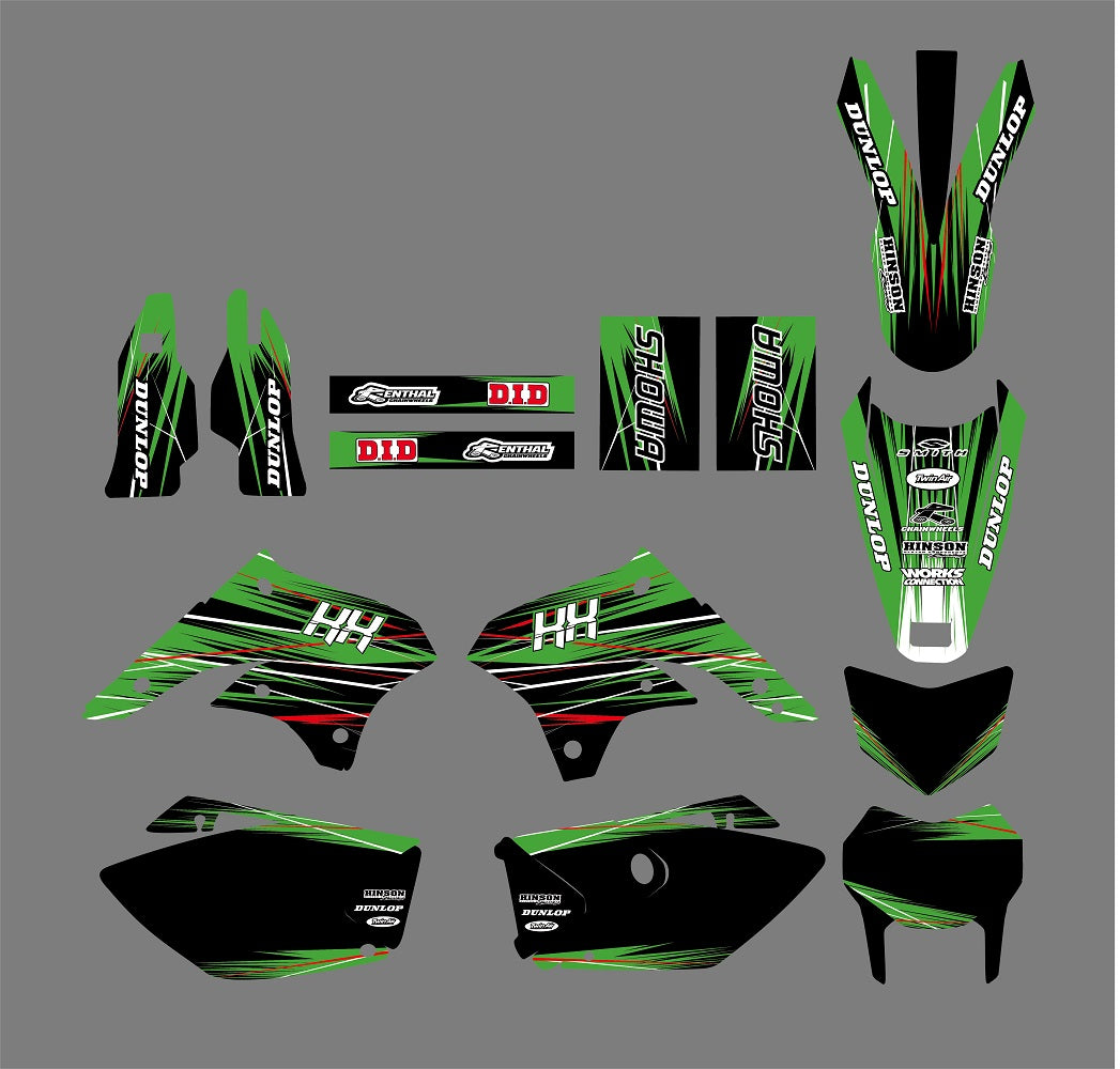 Graphic Decals Stickers Set For KAWASAKI KLX450 2008-2012