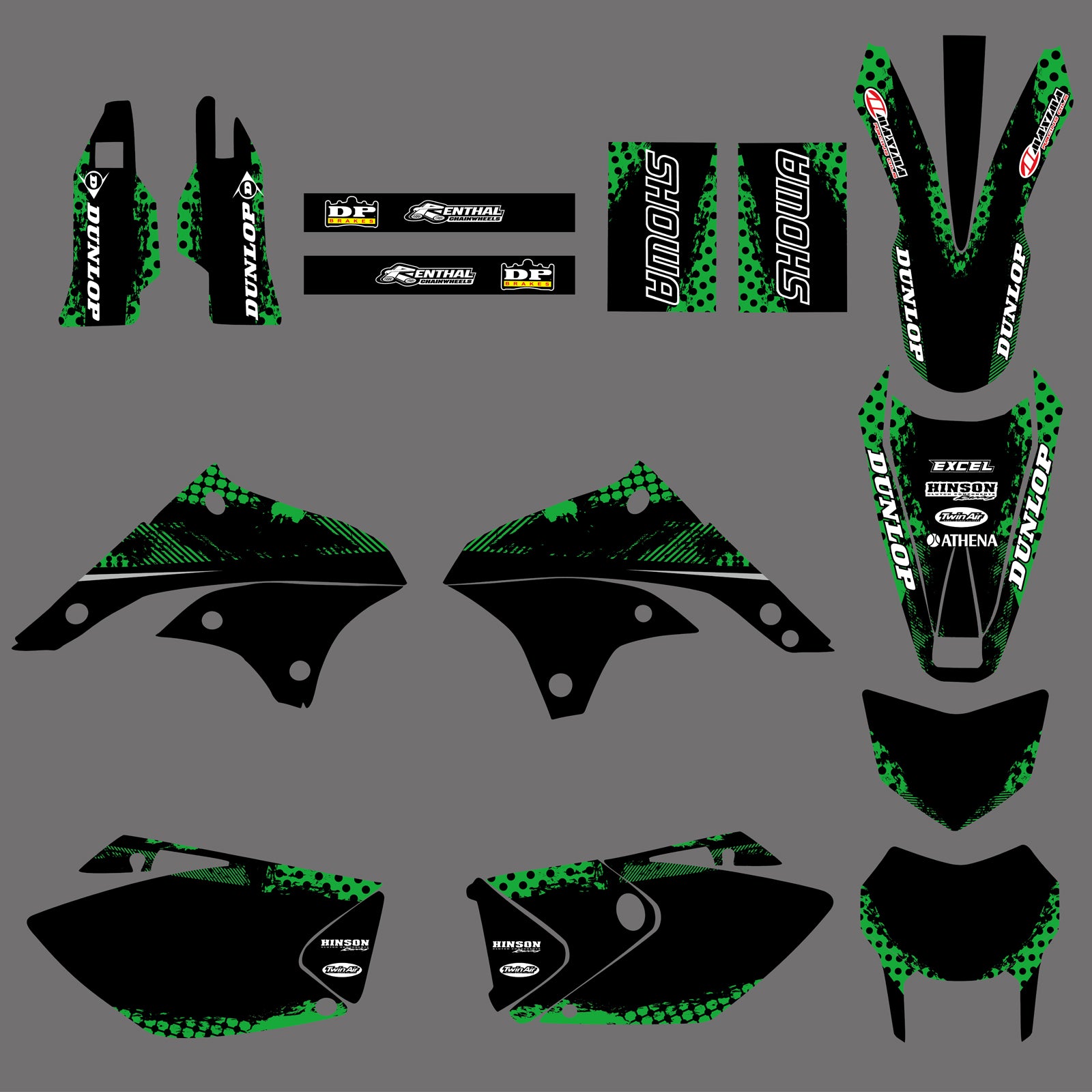 Graphic Decals Stickers Set For KAWASAKI KLX450 2008-2012