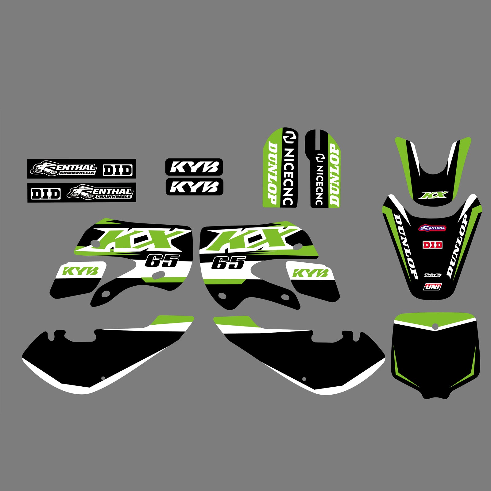 Team Graphics Decals Stickers Kits For Kawasaki KX65 2000-2013