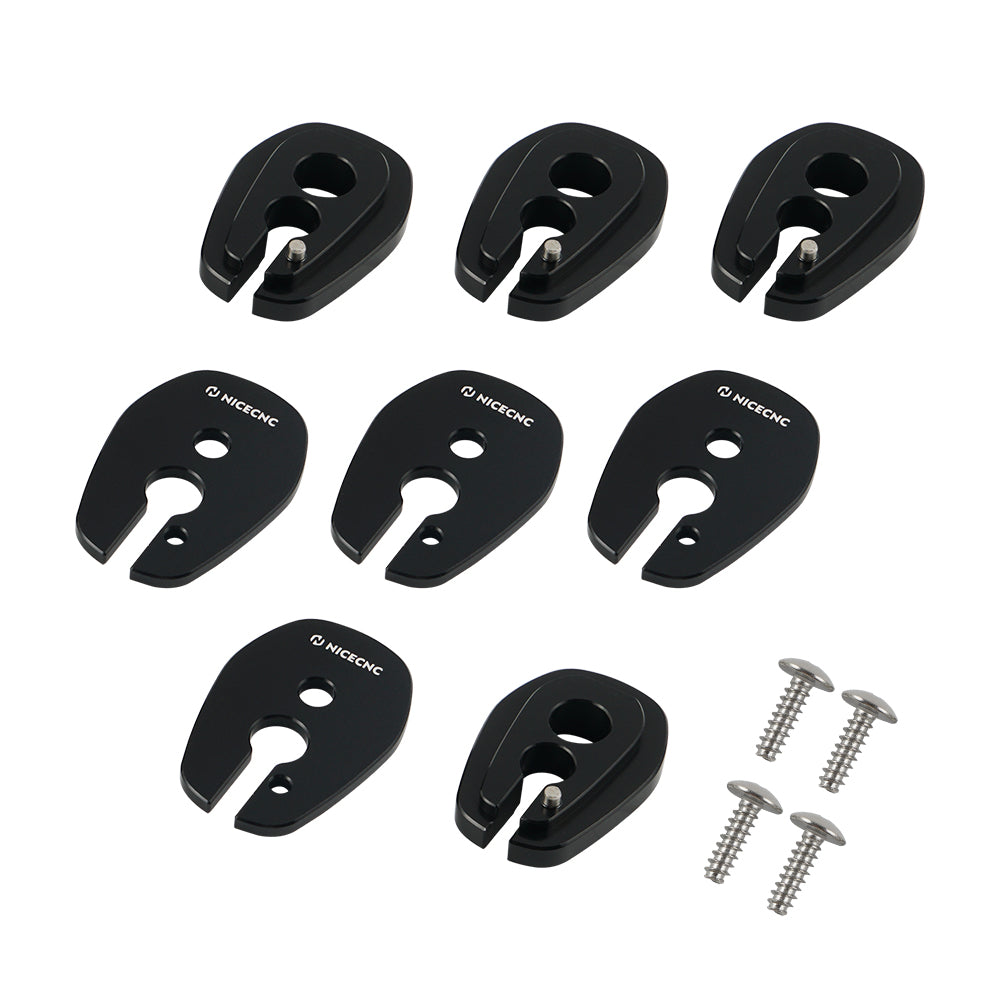 Front Rear Blinker Turn Signal Stalk Elimination Adapters Plates Kit For Kawasaki KLR650