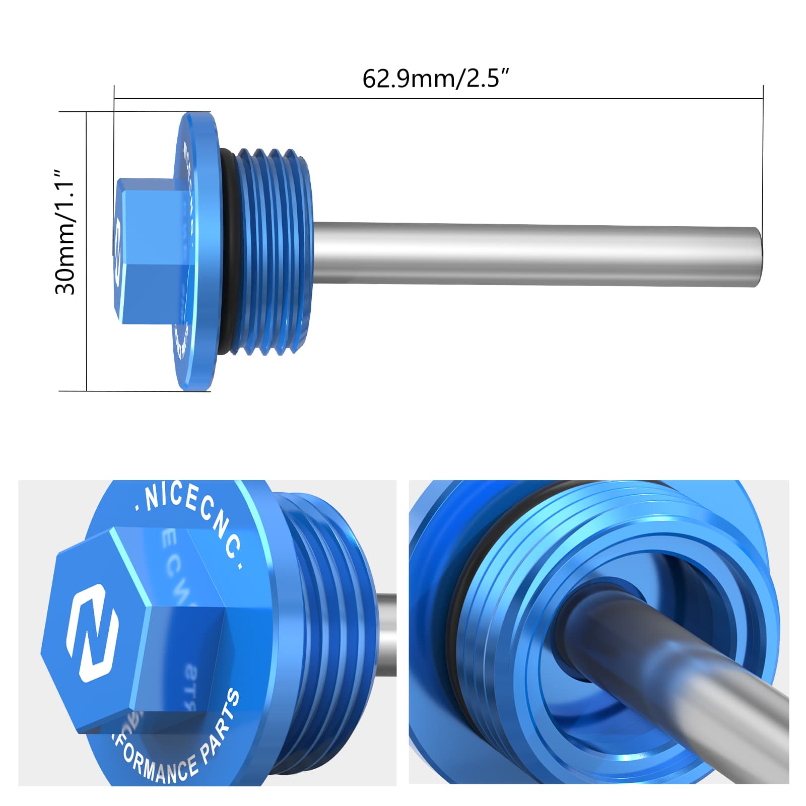 Magnetic Oil Drain Plug Bolt For Husqvarna NORDEN 901 2022-2024