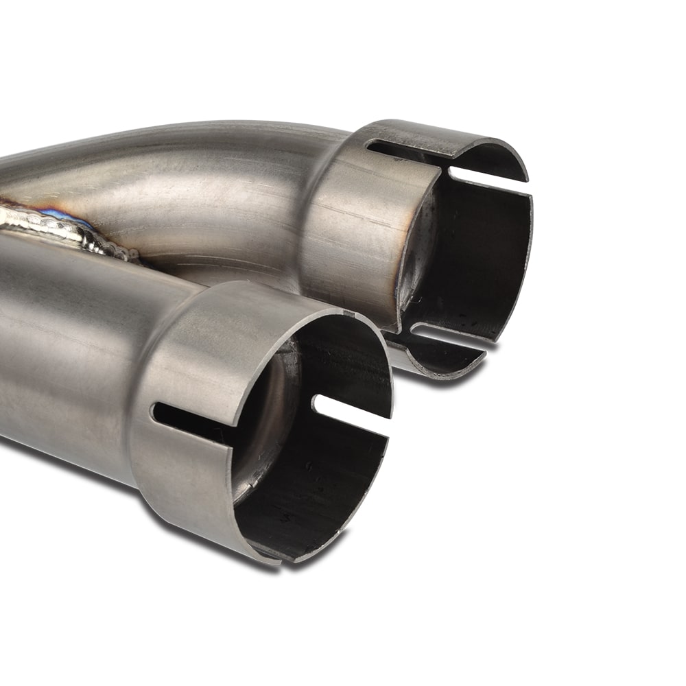 2-into-1 Exhaust Titanium Alloy Exhaust Pipe with 2 Gaskets for KTM 950/990  Adventure