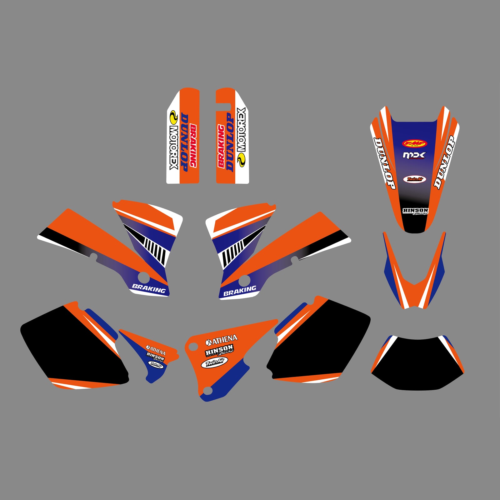 Motocross Team Full Graphic Decals Stickers Kit For KTM EXC 2003