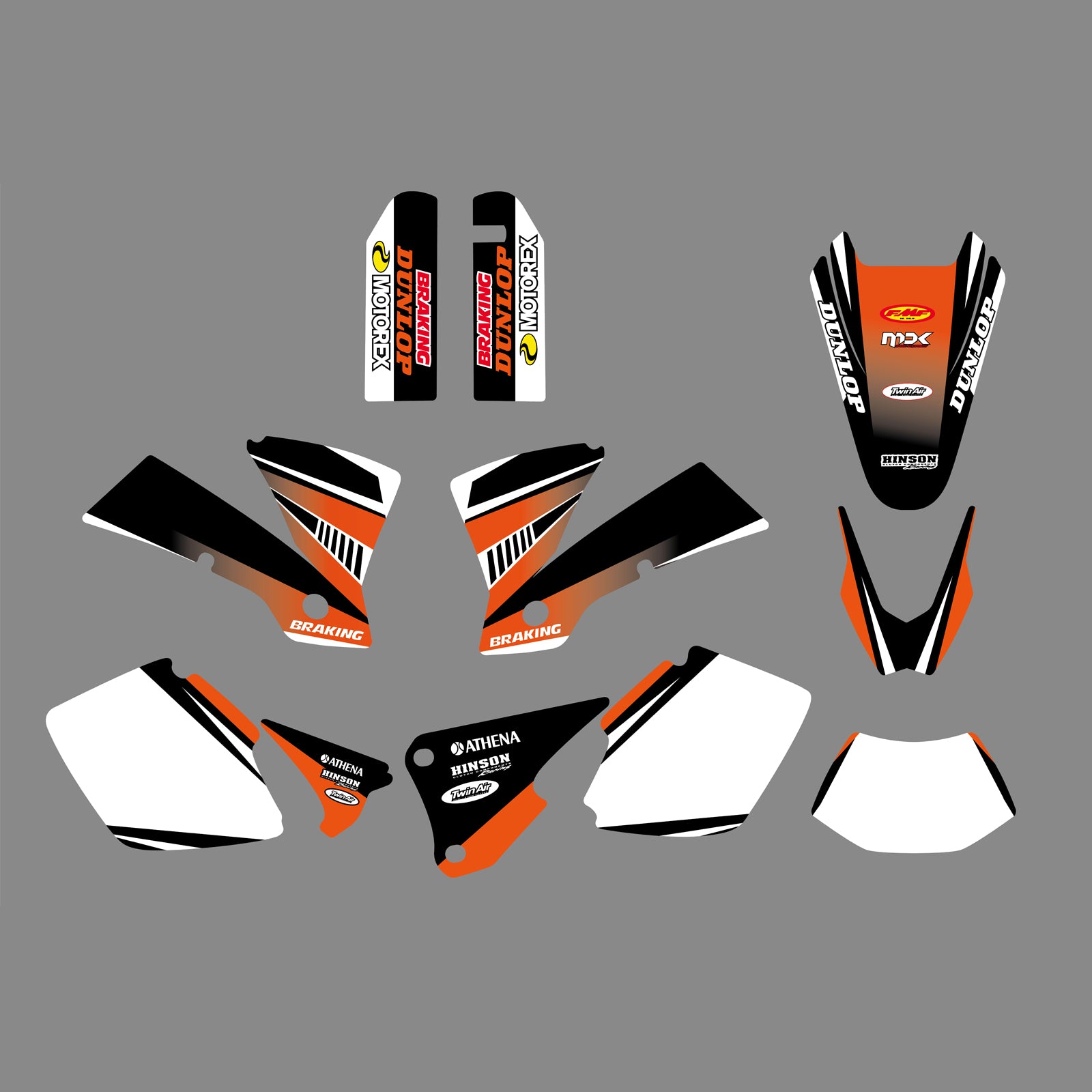 Motocross Team Full Graphic Decals Stickers Kit For KTM EXC 2003