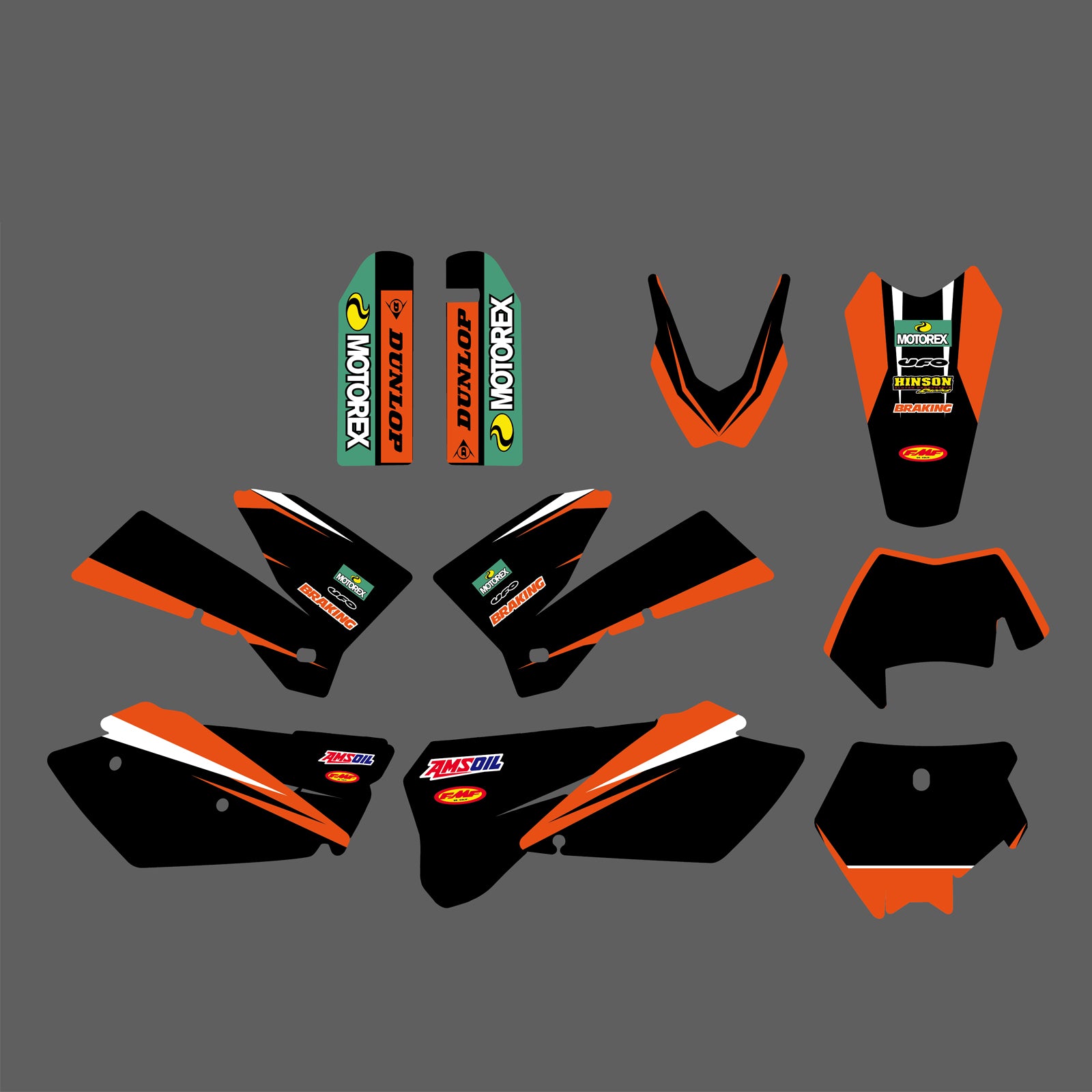 Motorcross Decals Stickers Kit For KTM EXC 2005-2007