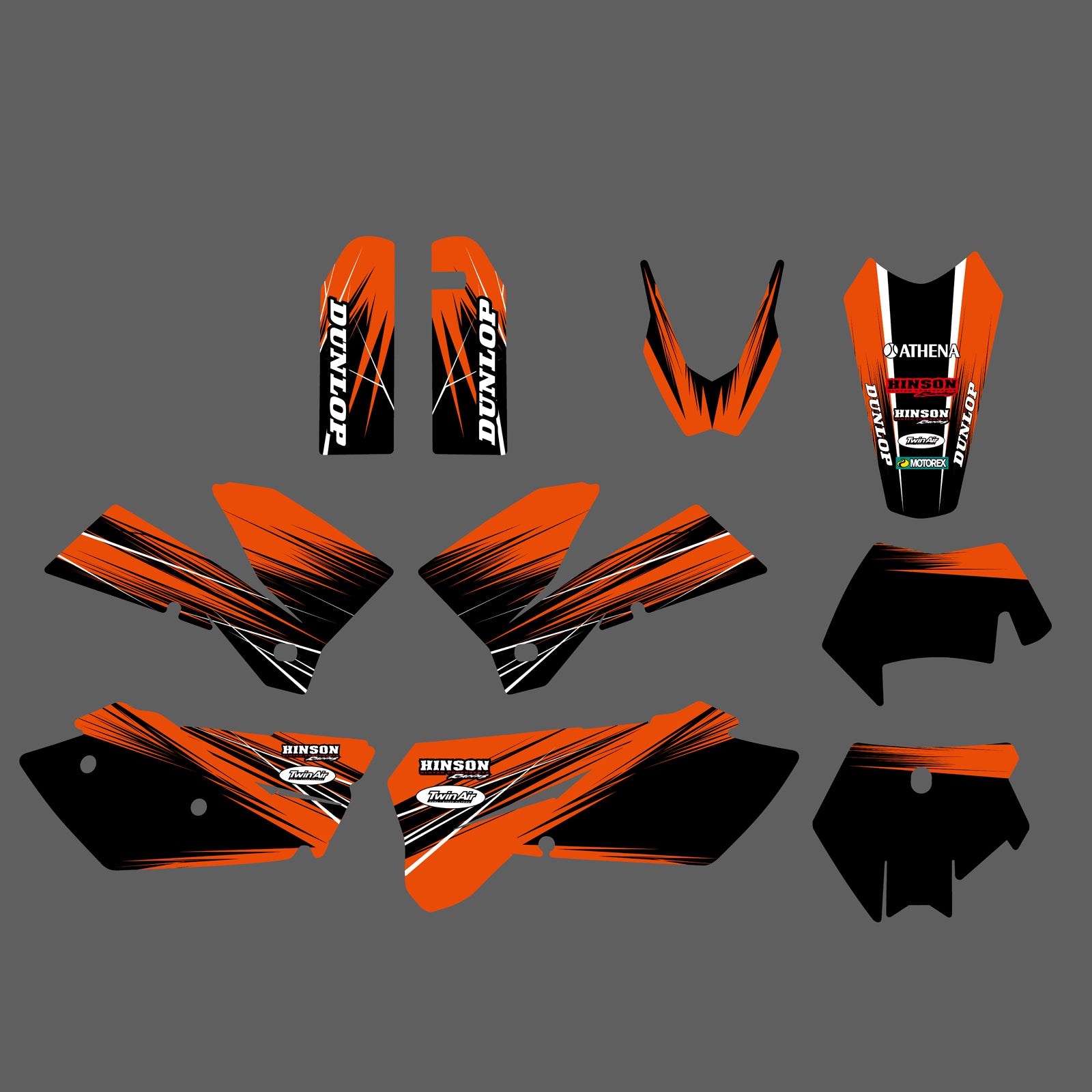 Motorcross Decals Stickers Kit For KTM EXC 2005-2007