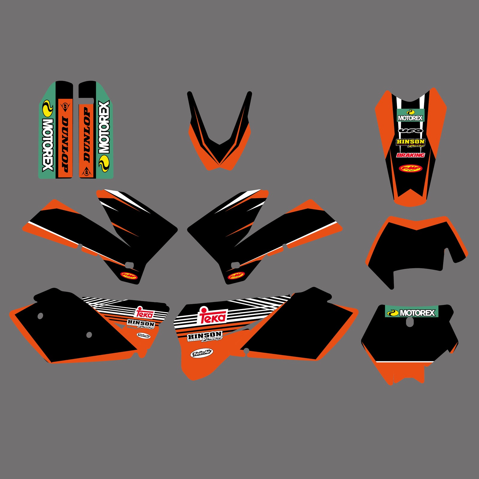 Motorcross Decals Stickers Kit For KTM EXC 2005-2007