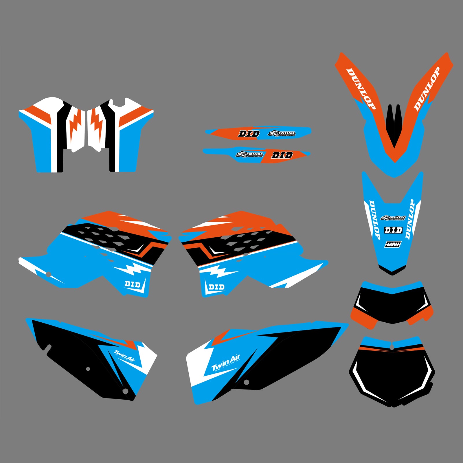 New Style Backgrouds Stickers Kits For KTM EXC 2008-2011