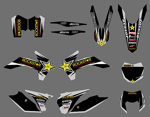 Full Graphics Background Decal Stickers For KTM EXC/XC-W/XCF-W 2014-2016