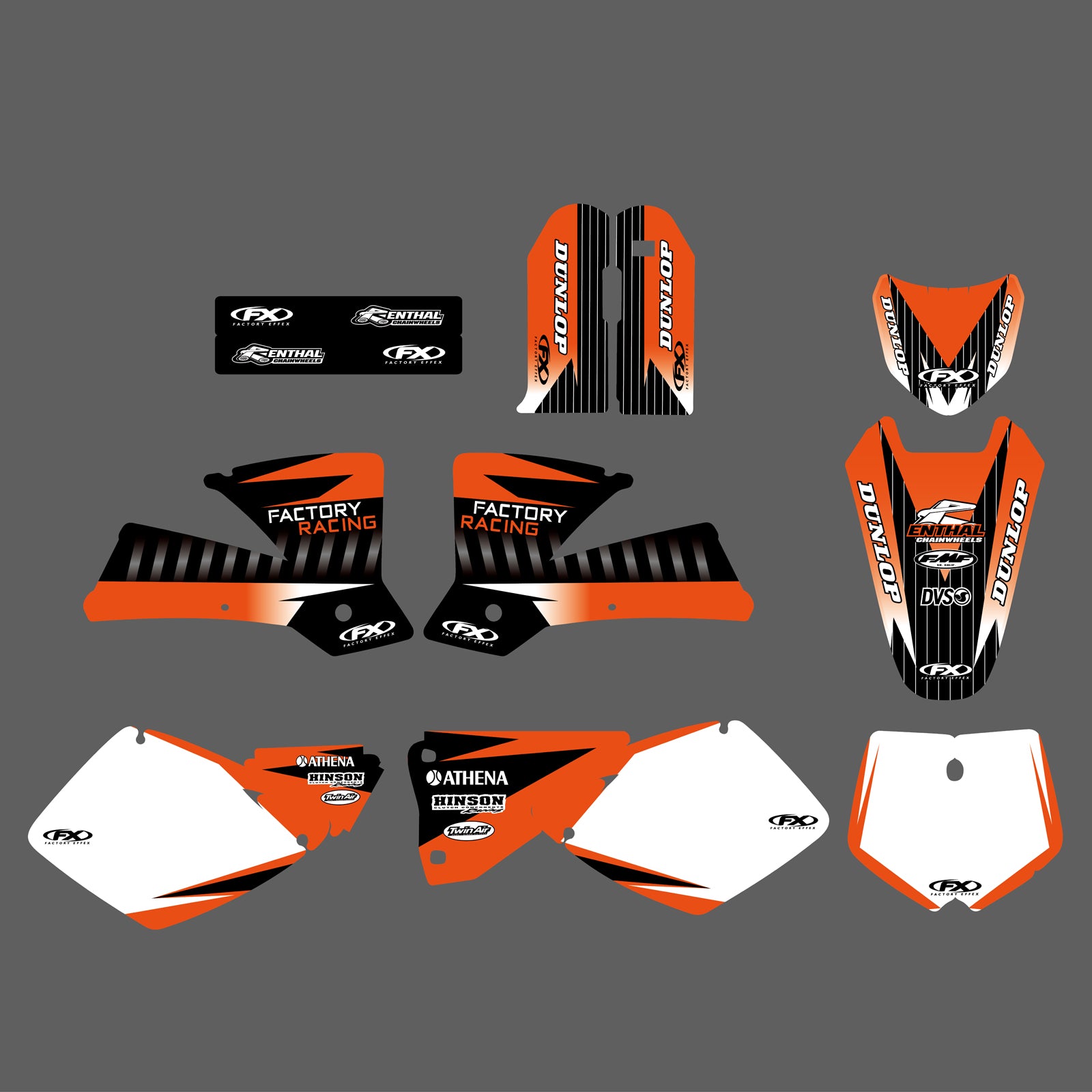 Motorcycle Full Graphics Background Sticker Decal Kits for KTM SX 2001-2002