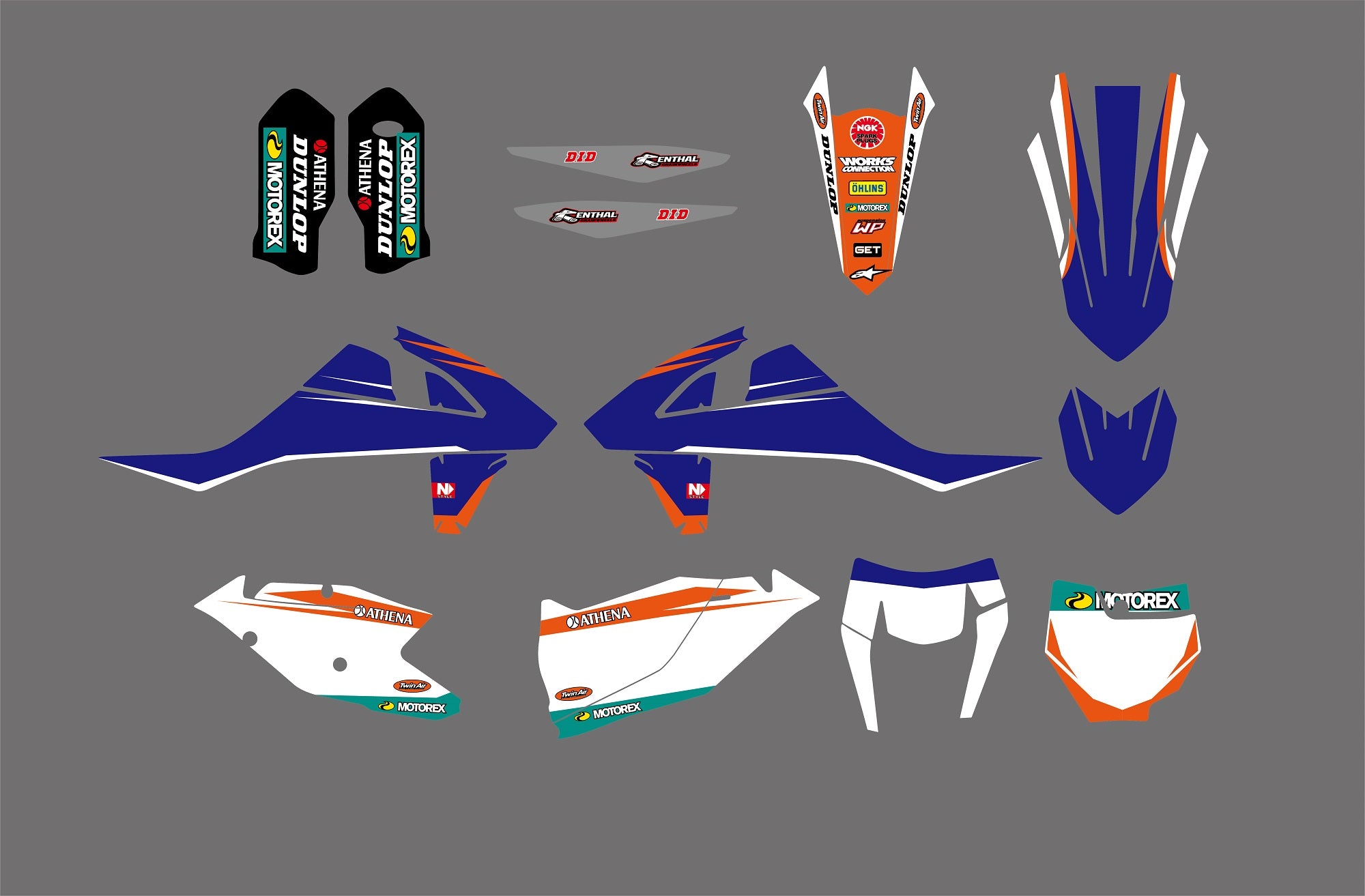 Team Graphics Decals Stickers For KTM SX SXF 125-450 2016-2018