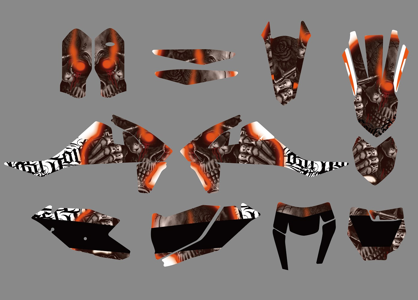 Full Graphic Decals Stickers Kits For KTM SX SXF 125-450 2016-2018