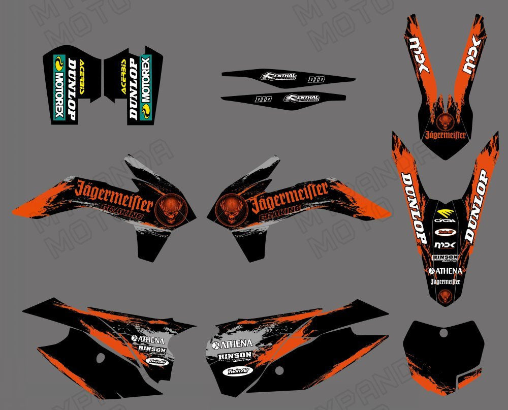 Motorcycle Graphics Decal Stickers For KTM SX XC 125-450F 13-15 EXC XC-W XCF-W 13-14